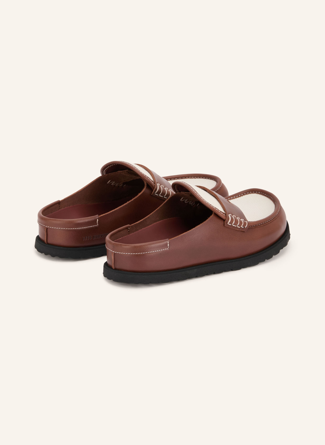 1774 BIRKENSTOCK Mules NAPLES WRAPPED: BRAUN / CREME