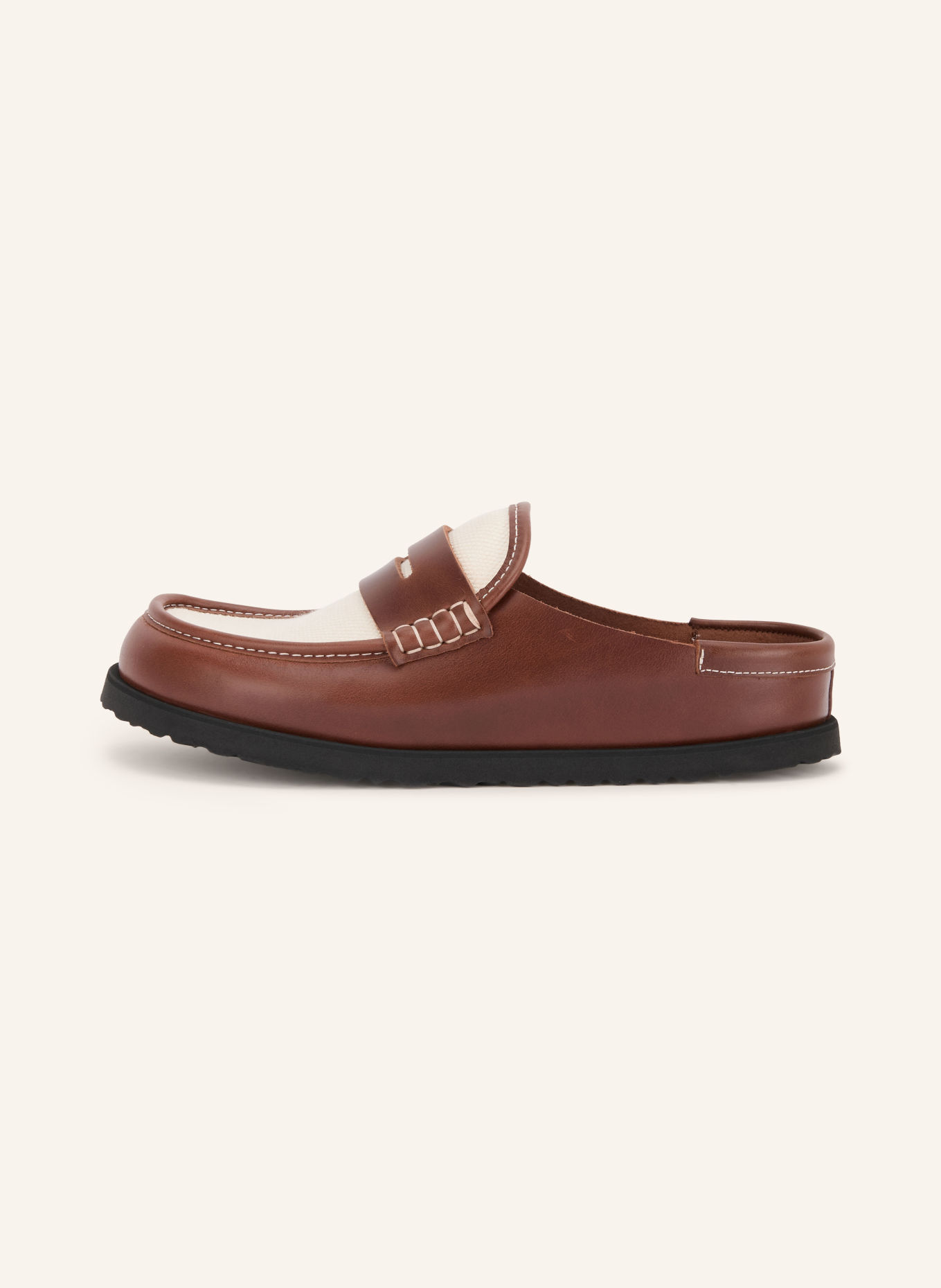 1774 BIRKENSTOCK Mules NAPLES WRAPPED: BRAUN / CREME