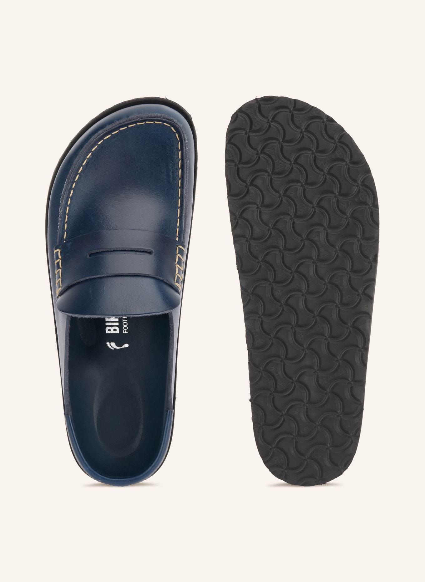 1774 BIRKENSTOCK Pennyloafer NAPLES: DONKERBLAUW
