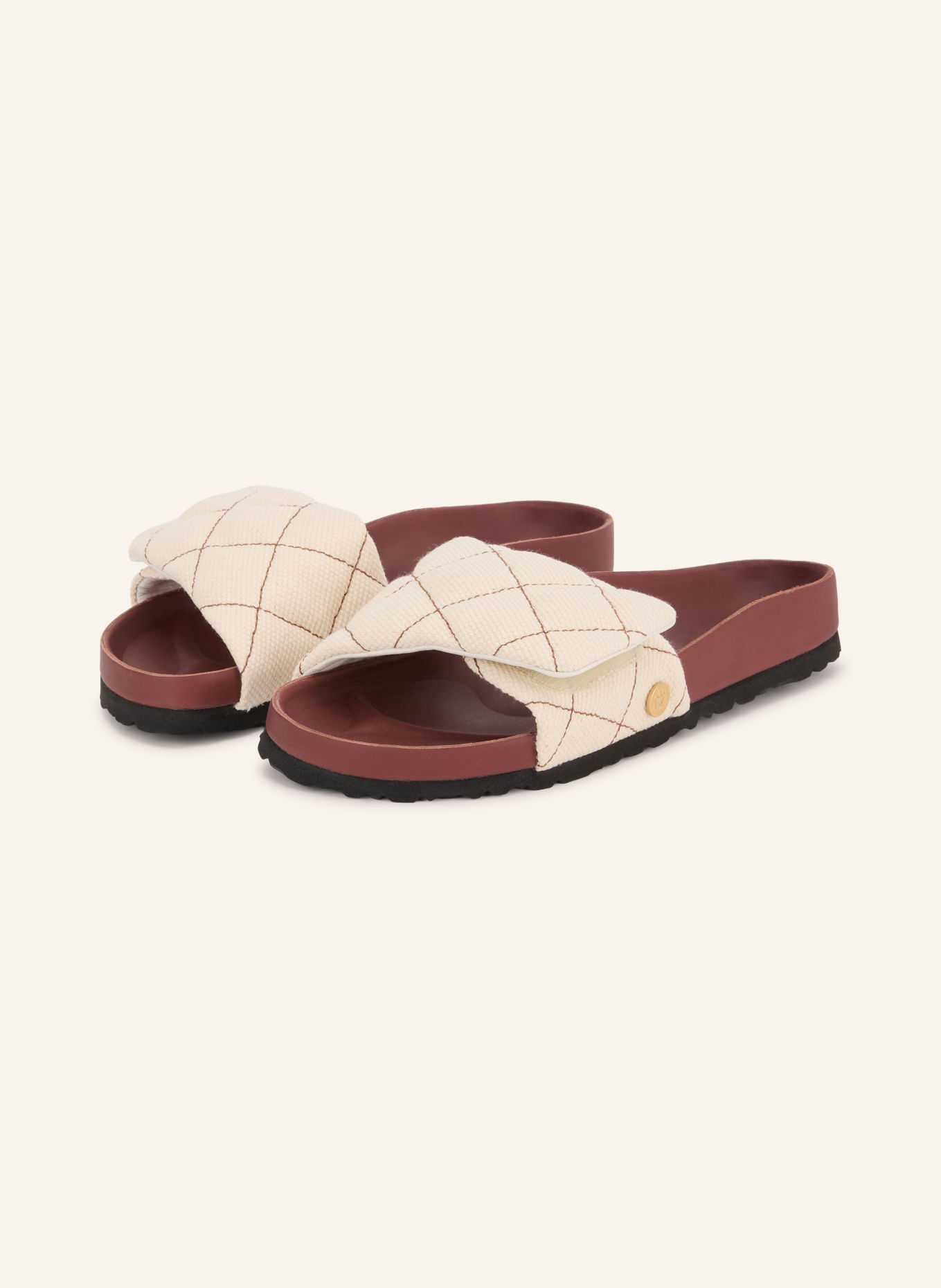 1774 BIRKENSTOCK Muiltjes SYLT PADDED 1774: CRÈME