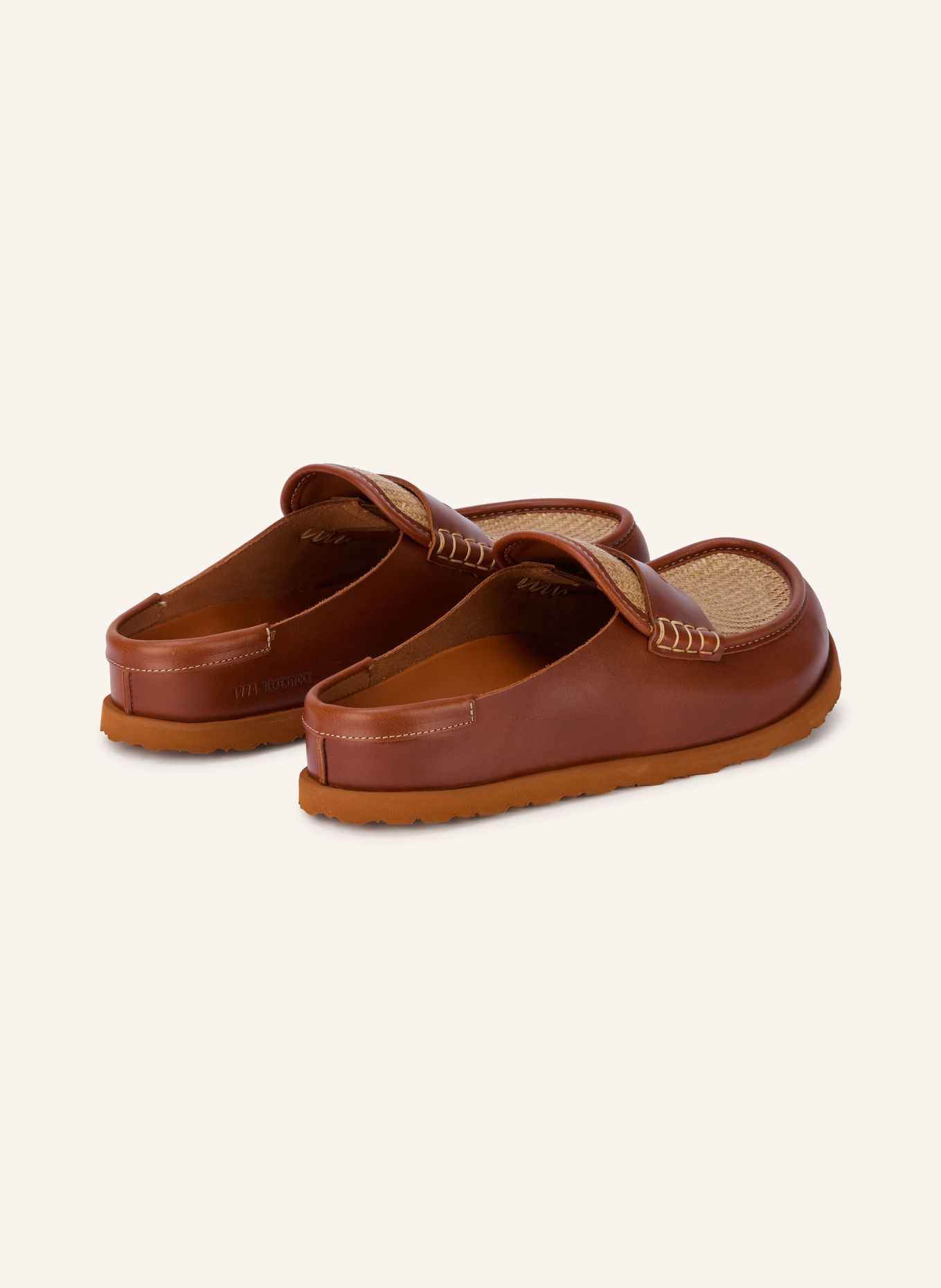 1774 BIRKENSTOCK Mule NAPLES WRAPPED RAFFIA: KONIAKOWY / ZŁOTY / BEŻOWY