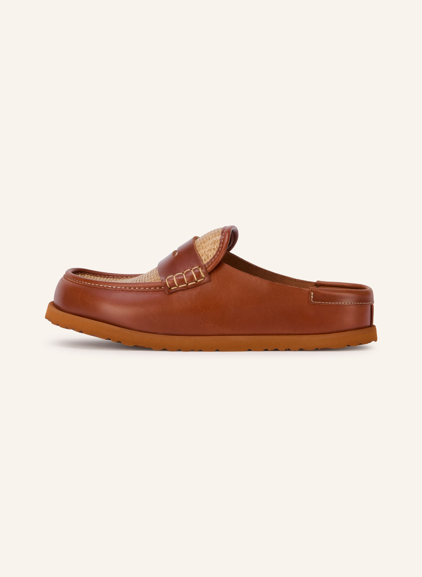 1774 BIRKENSTOCK Mule NAPLES WRAPPED RAFFIA: KONIAKOWY / ZŁOTY / BEŻOWY