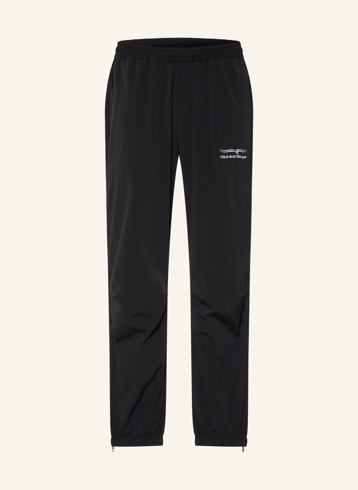 COLE BUXTON Broek in joggingstijl, extra slim fit: ZWART
