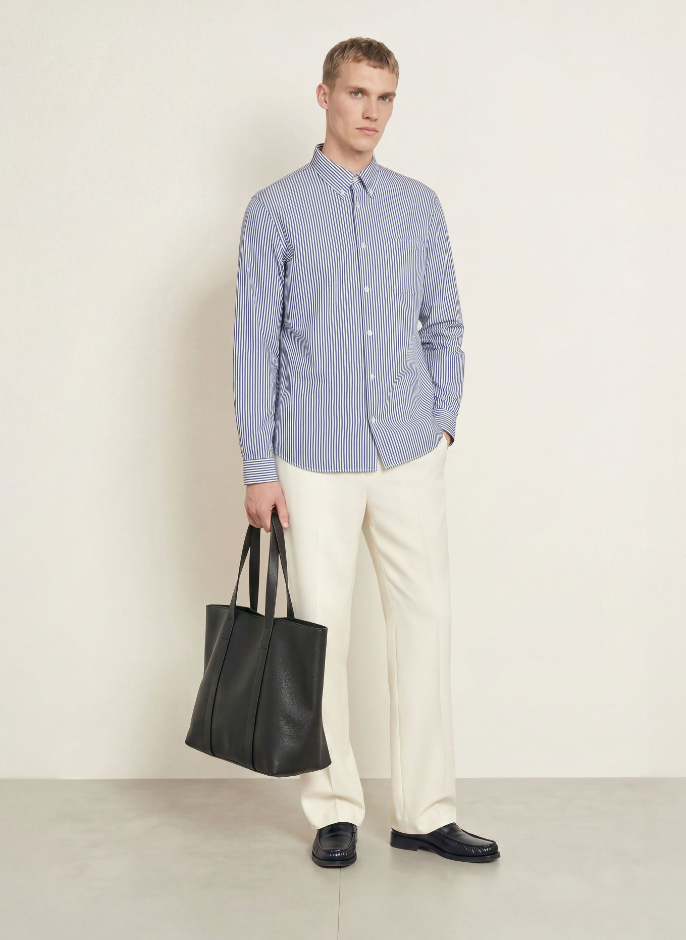 A.P.C. Overhemd CHEMISE Comfort Fit: ZWART / WIT