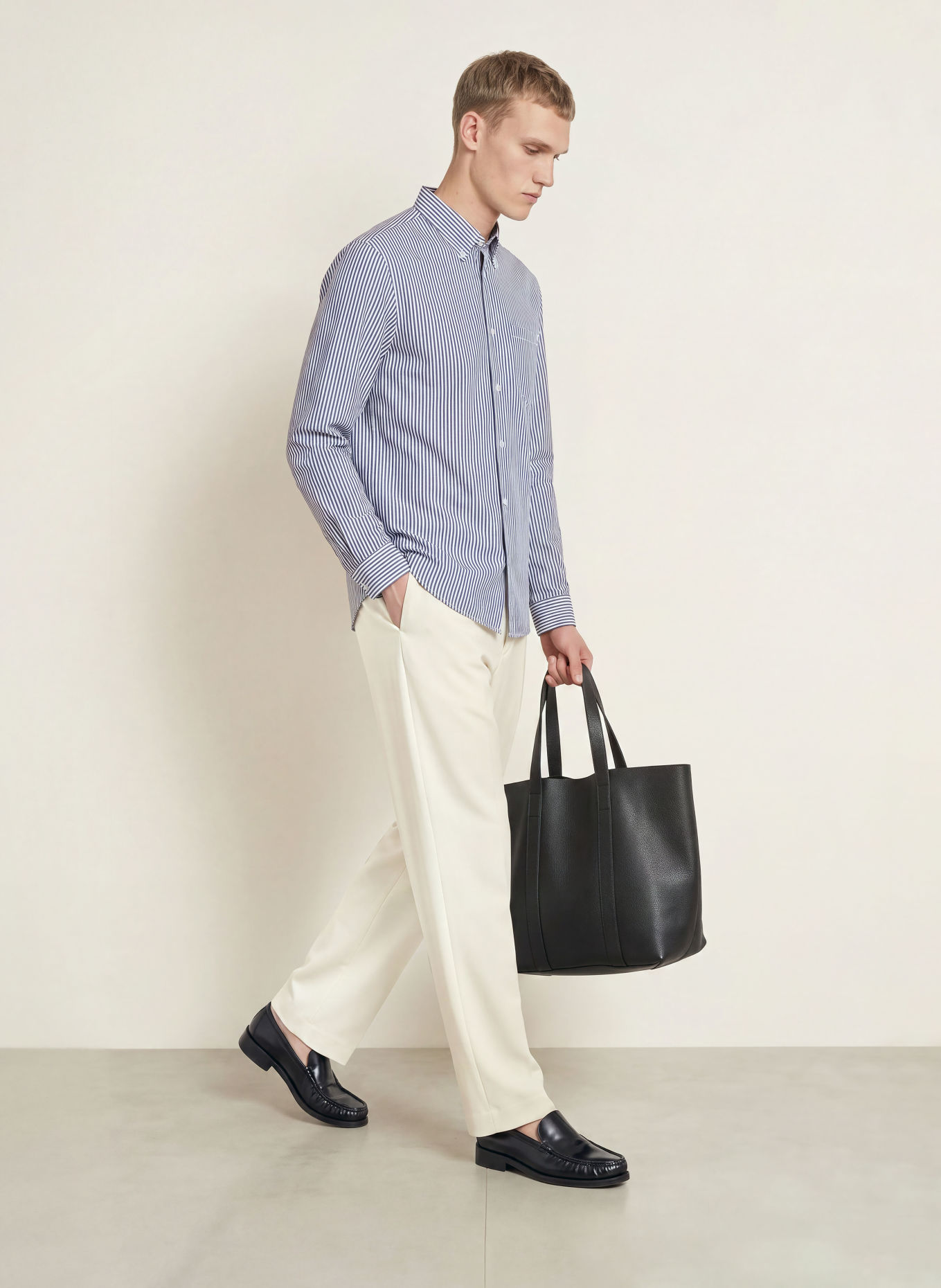 A.P.C. Overhemd CHEMISE Comfort Fit: ZWART / WIT