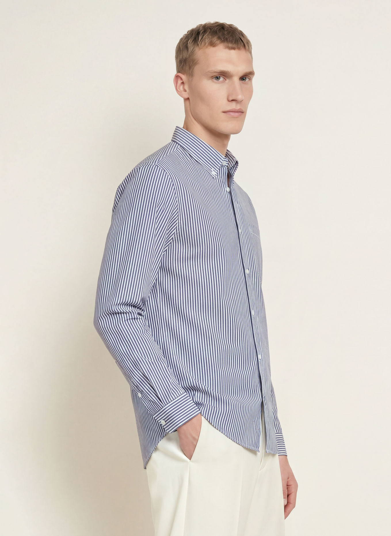 A.P.C. Overhemd CHEMISE Comfort Fit: ZWART / WIT