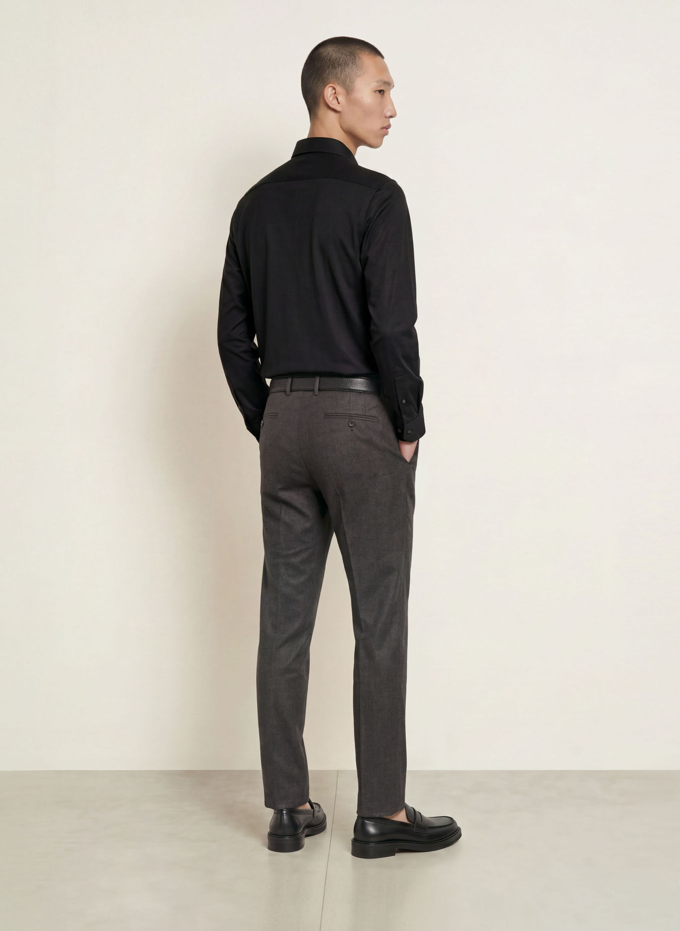 seidensticker Jersey shirt Shaped Fit: ZWART