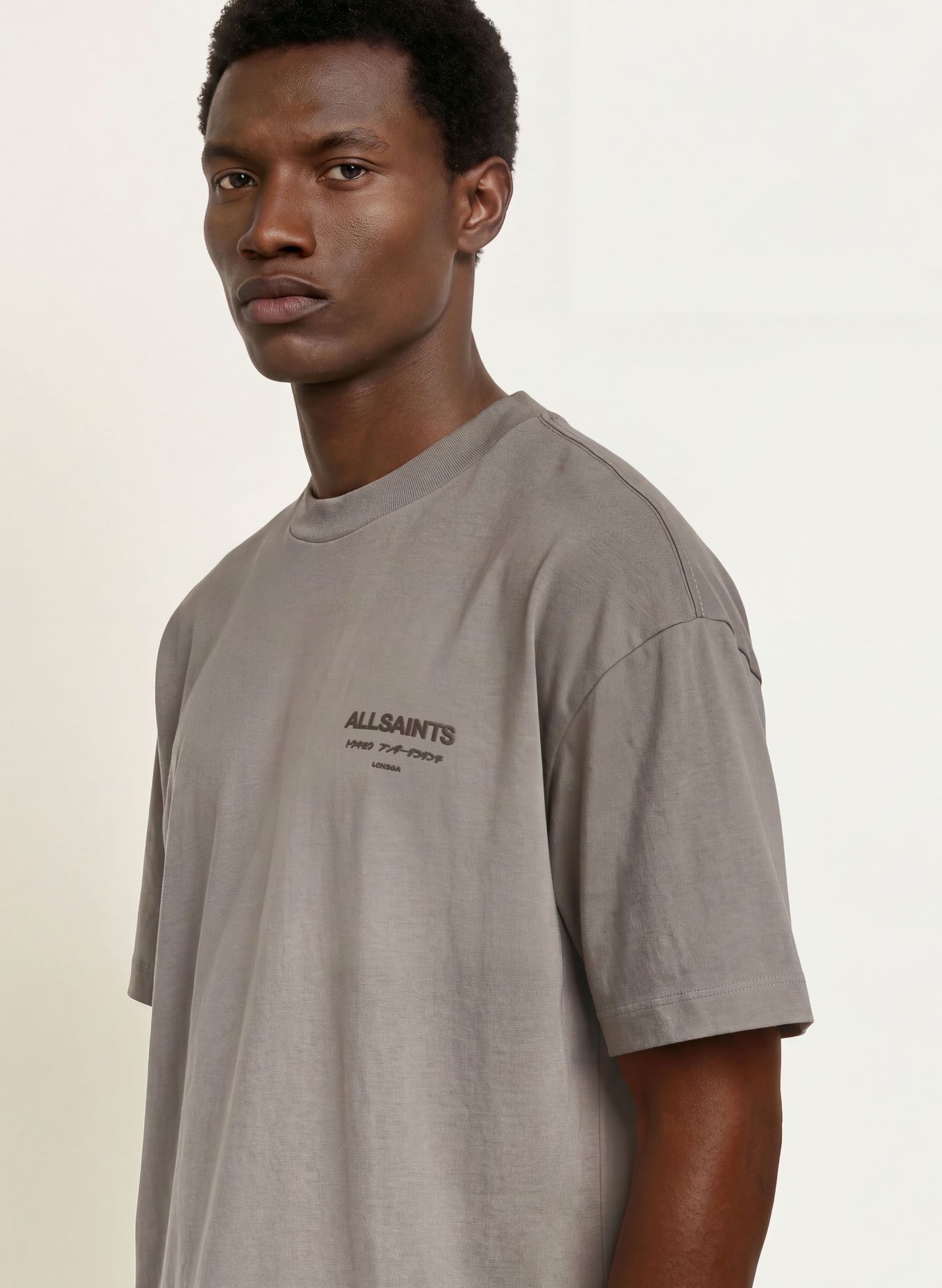 ALLSAINTS T-shirt XANDER: GRIJS