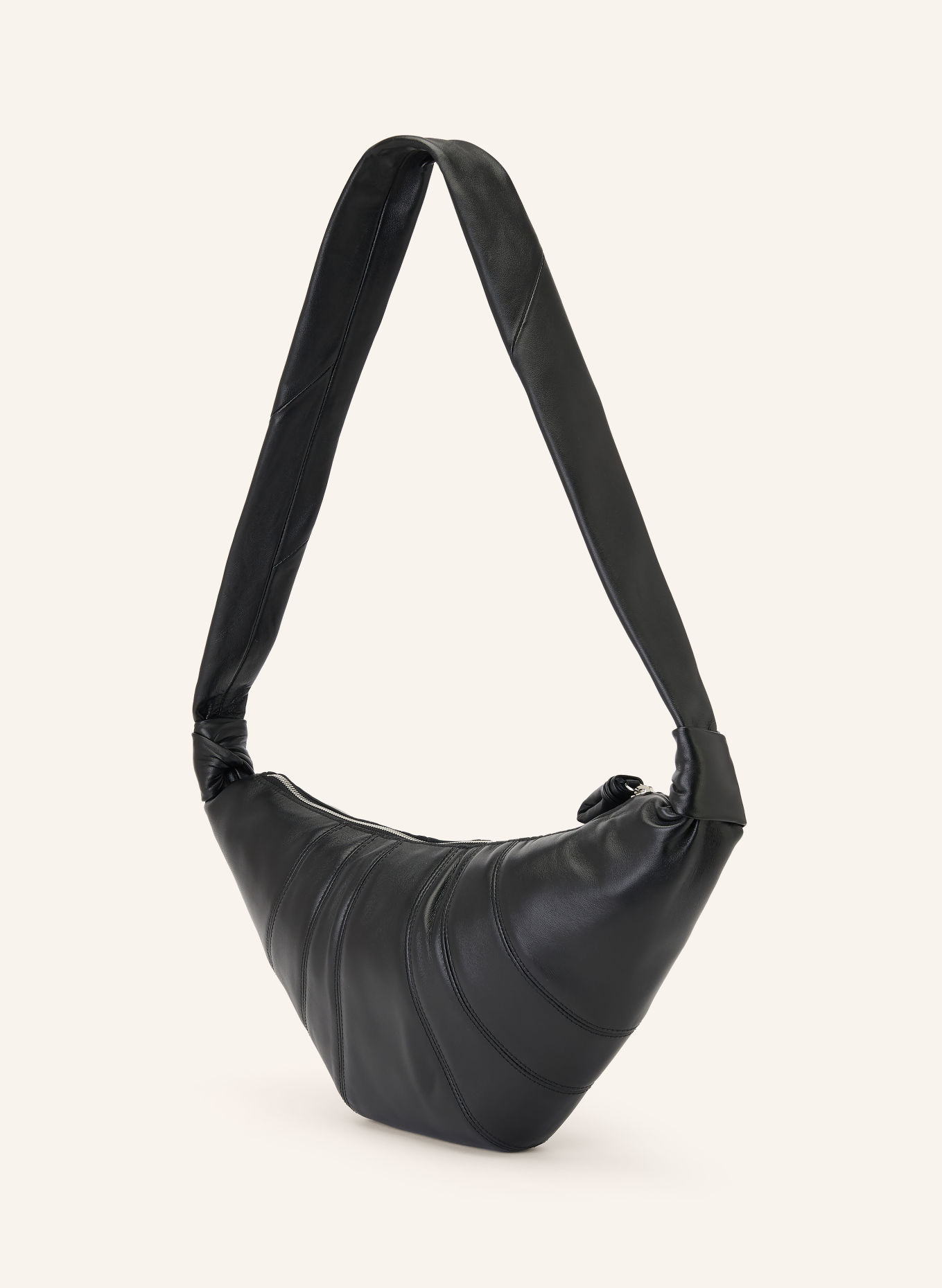 LEMAIRE Skuldertaske CROISSANT MEDIUM: SORT