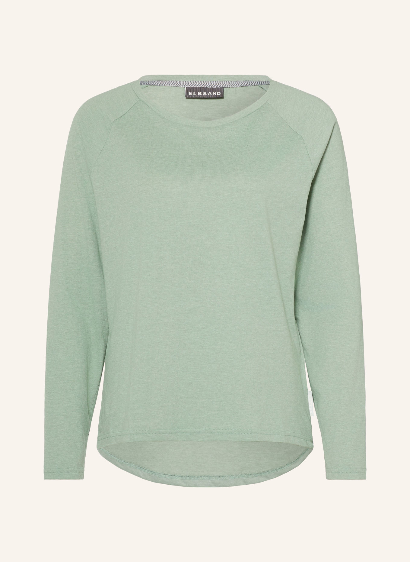 ELBSAND Long-sleeved TIRA: LIGHT GREEN
