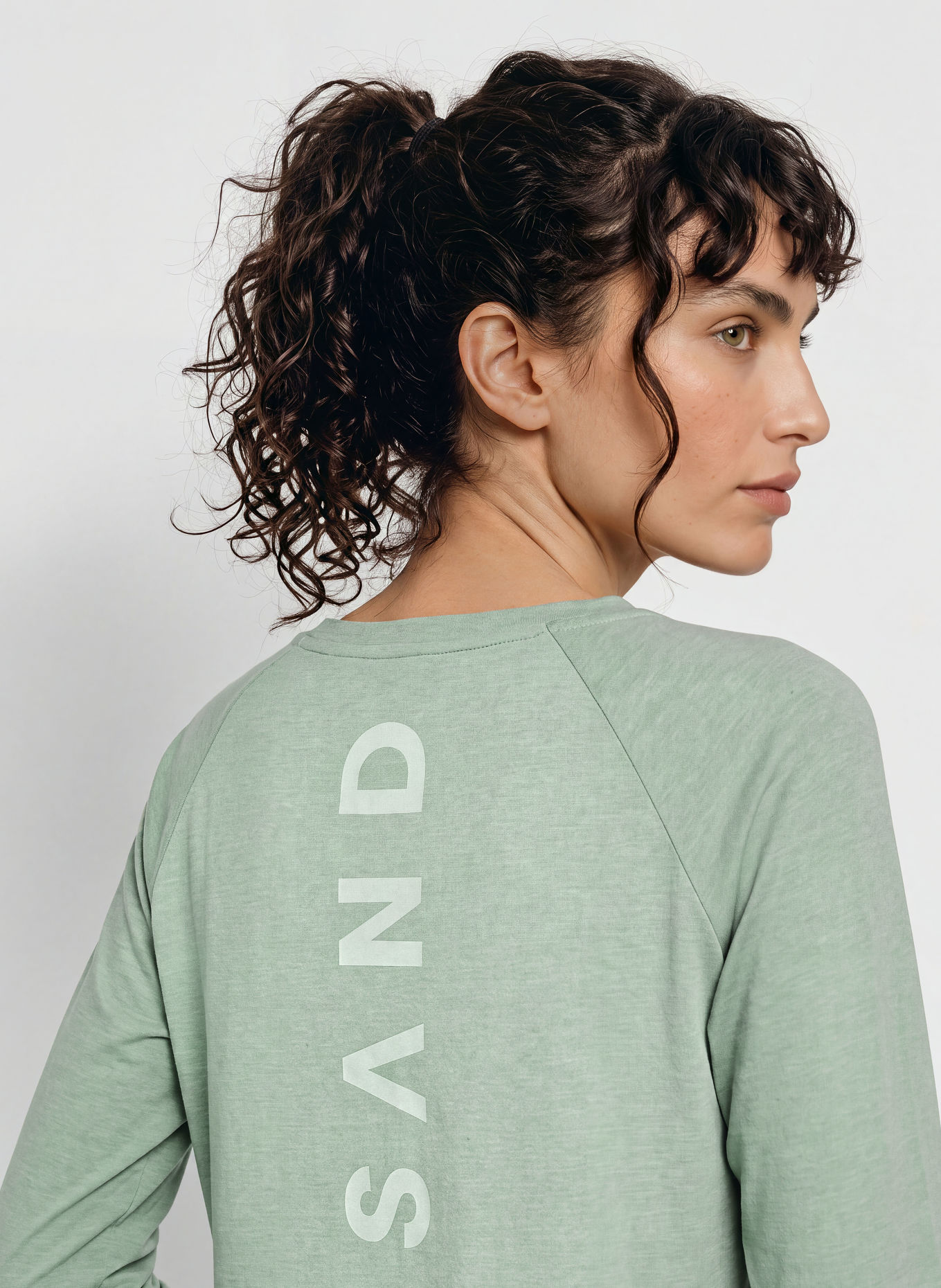 ELBSAND Long-sleeved TIRA: LIGHT GREEN