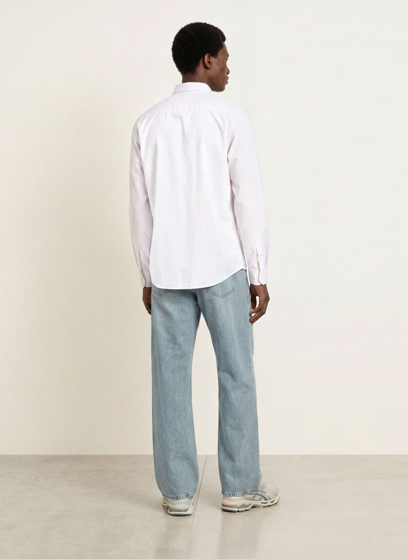 ARMEDANGELS Hemd QUAASA Slim Fit: WEISS / BEIGE