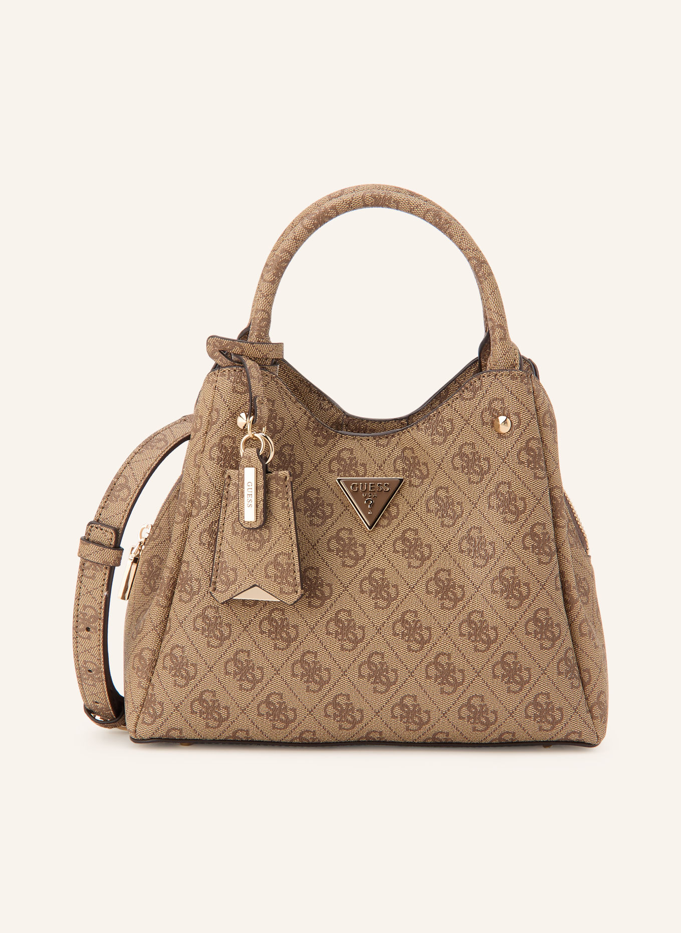 GUESS Handtasche MERIDIAN: BEIGE / HELLBRAUN