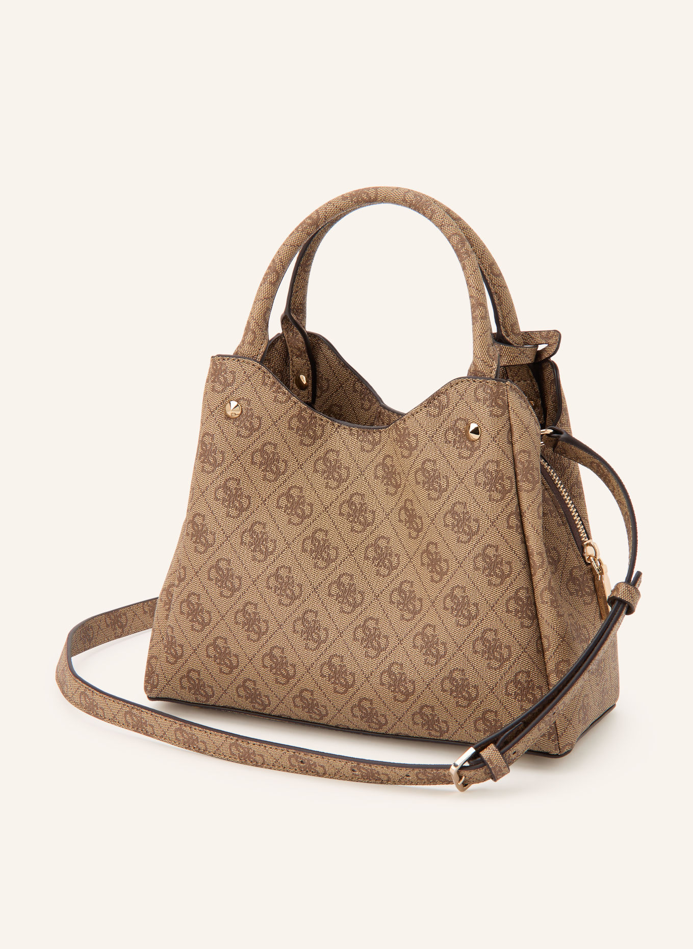GUESS Handtasche MERIDIAN: BEIGE / HELLBRAUN