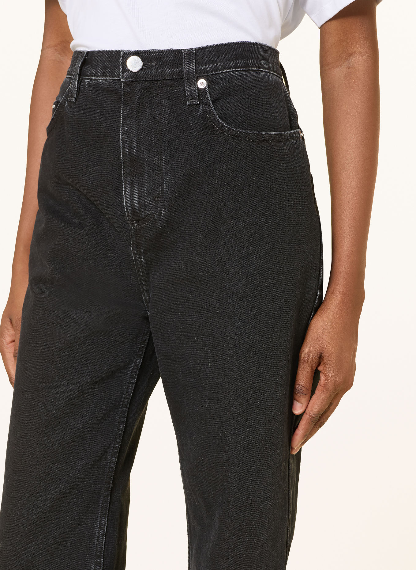 LOULOU DE SAISON Straight jeans JUDE: WASHED GREY WASHED GREY