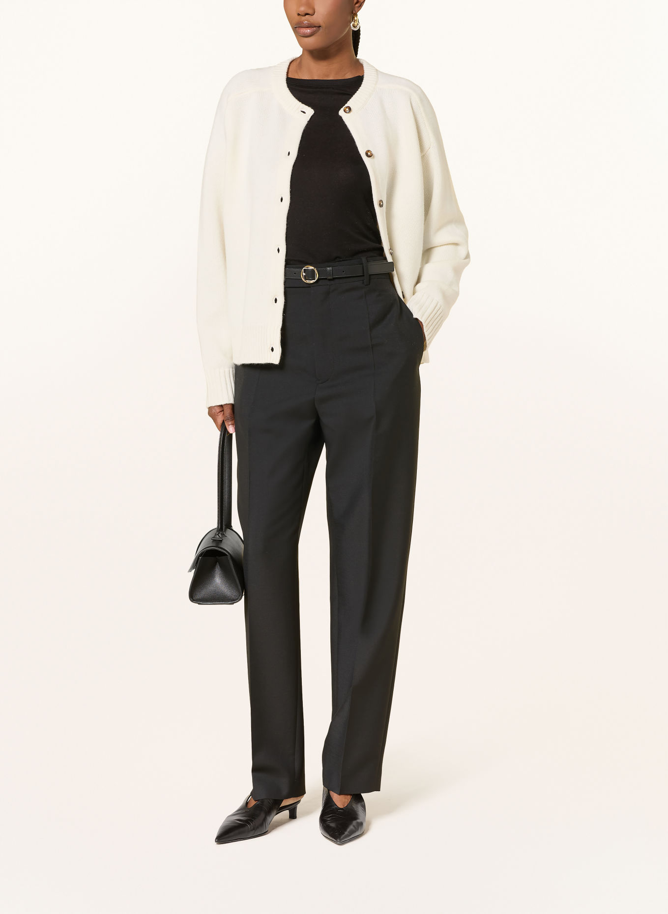 LOULOU DE SAISON Sweter AIDAR: KREMOWY