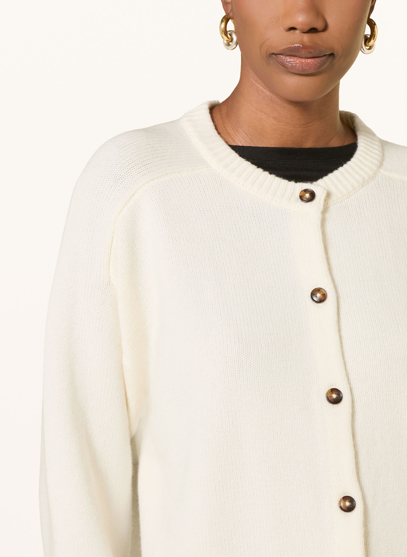 LOULOU DE SAISON Sweter AIDAR: KREMOWY