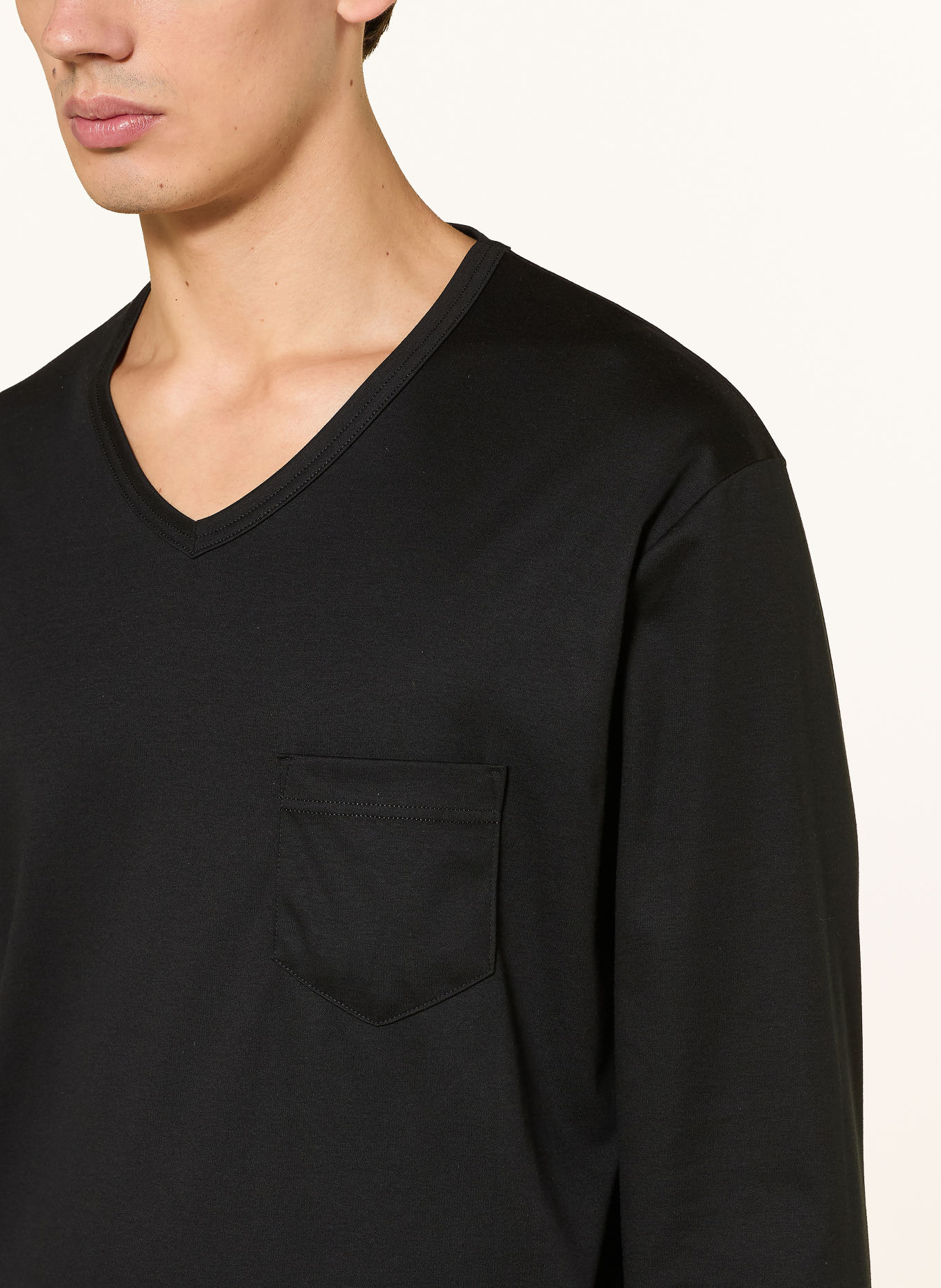 CALIDA Pyjama RELAX STREAMLINE 2: ZWART / TAUPE / DONKERGRIJS