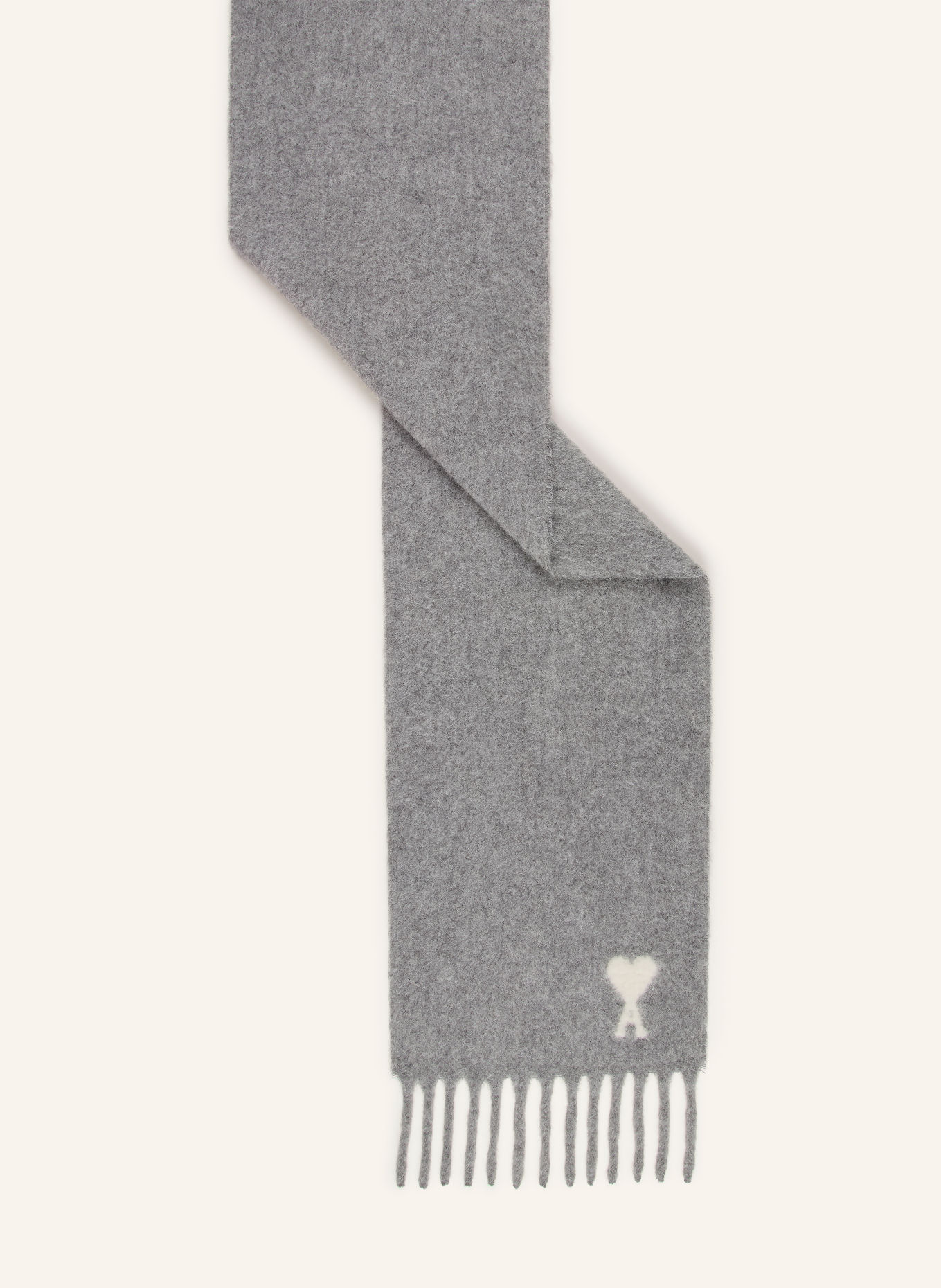 AMI PARIS Alpaca sjaal: GRIJS