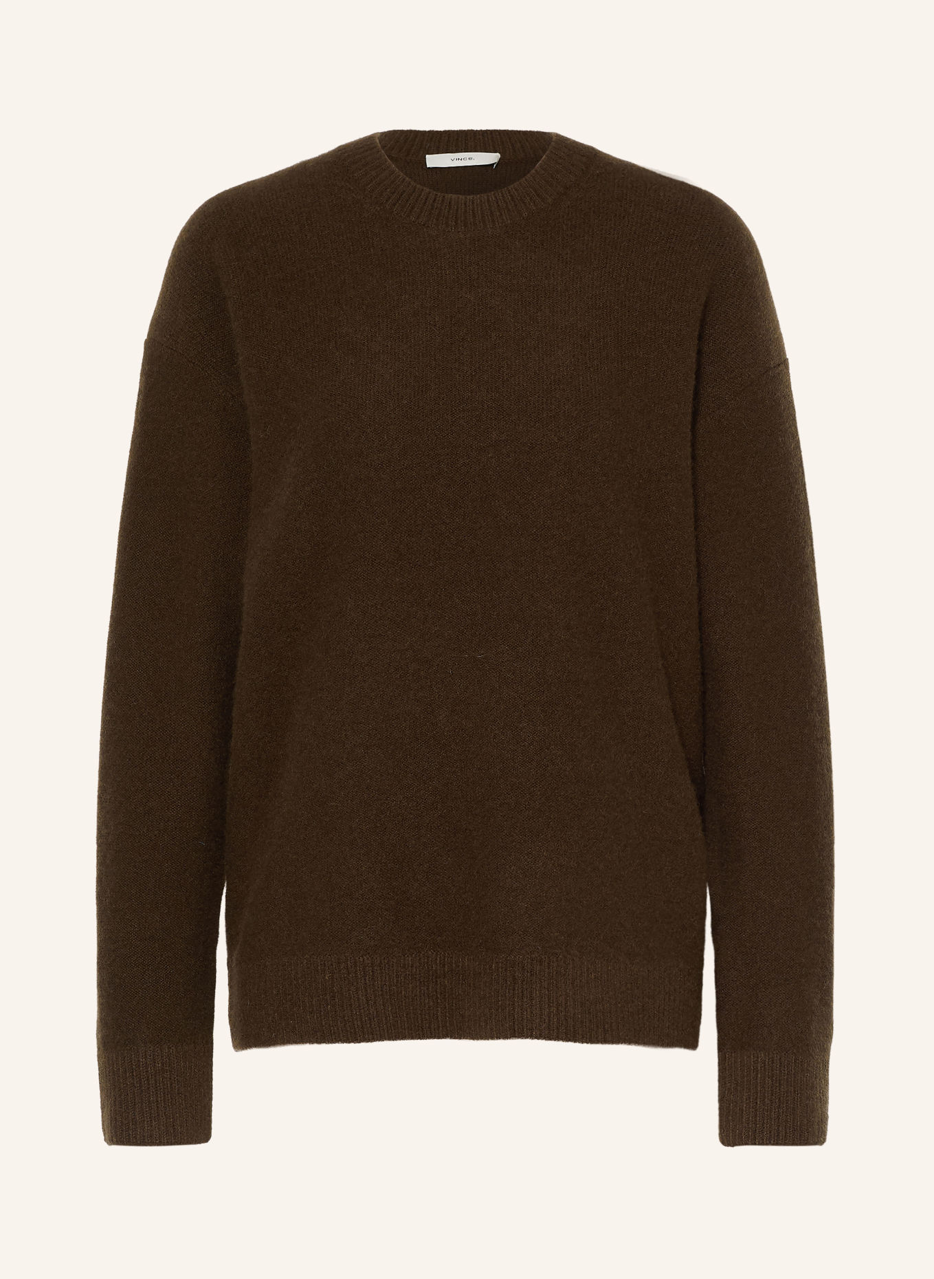 VINCE cashmere sweater: DARK BROWN