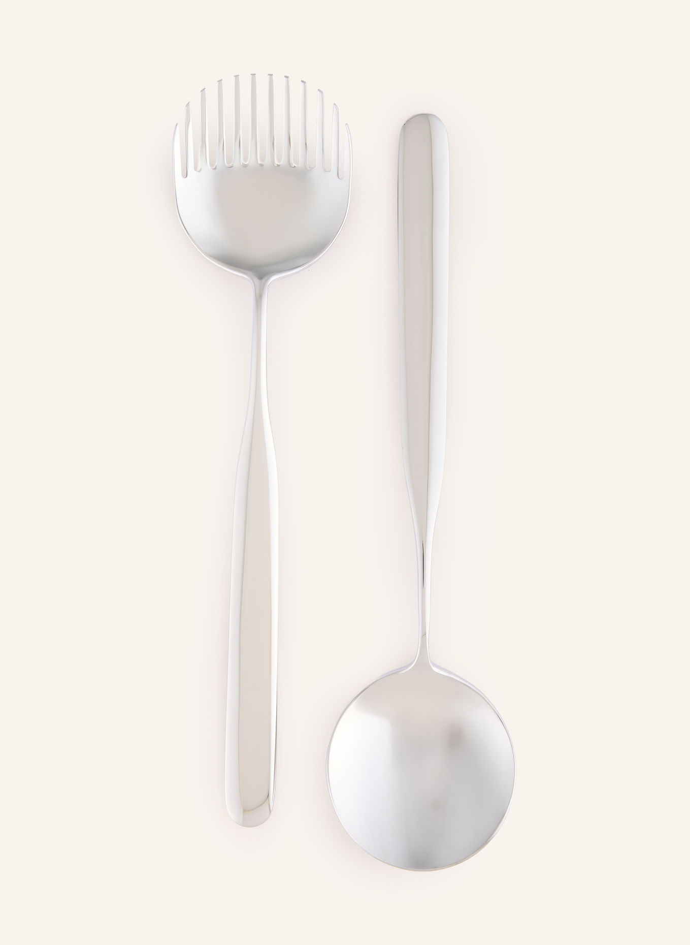 ALESSI 2-tlg. Salatbesteck COLLO ALTO: SILBER
