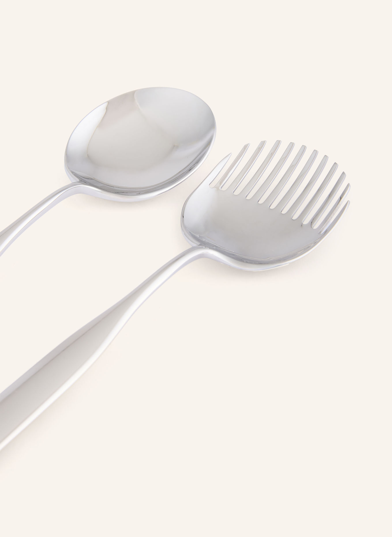 ALESSI 2-tlg. Salatbesteck COLLO ALTO: SILBER