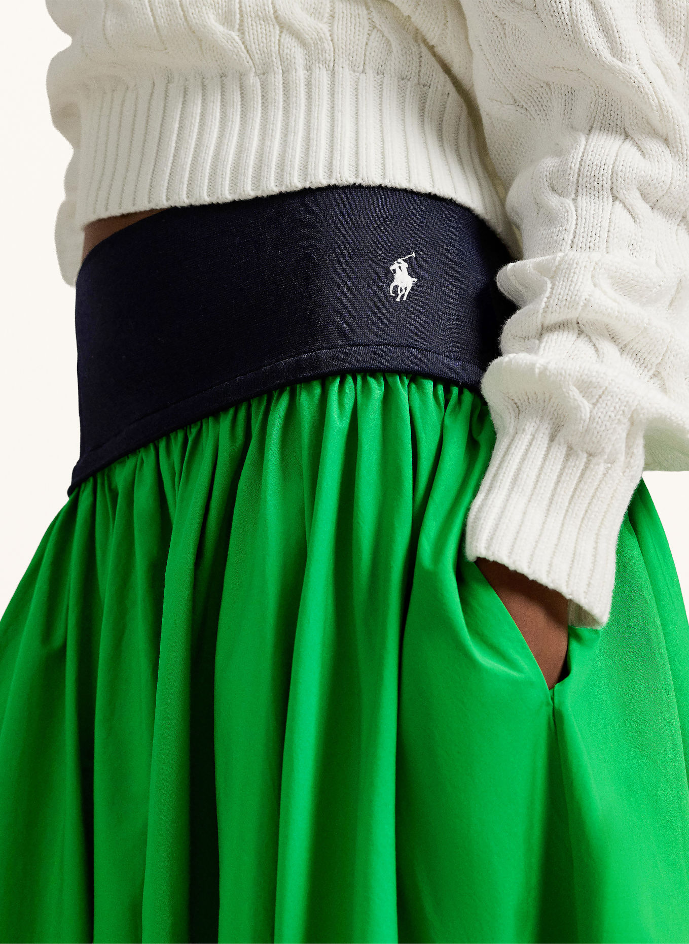 POLO RALPH LAUREN Kjol: GRÖN / MÖRKBLÅ