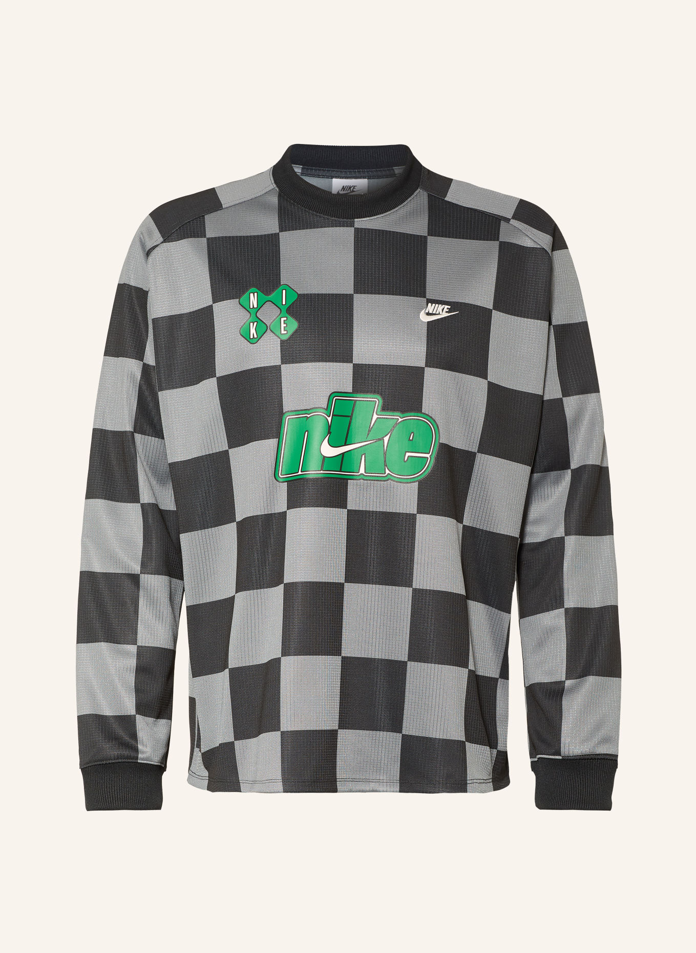 Nike Longsleeve SPORTSWEAR CLUB: DONKERGRIJS / GROEN / ZWART
