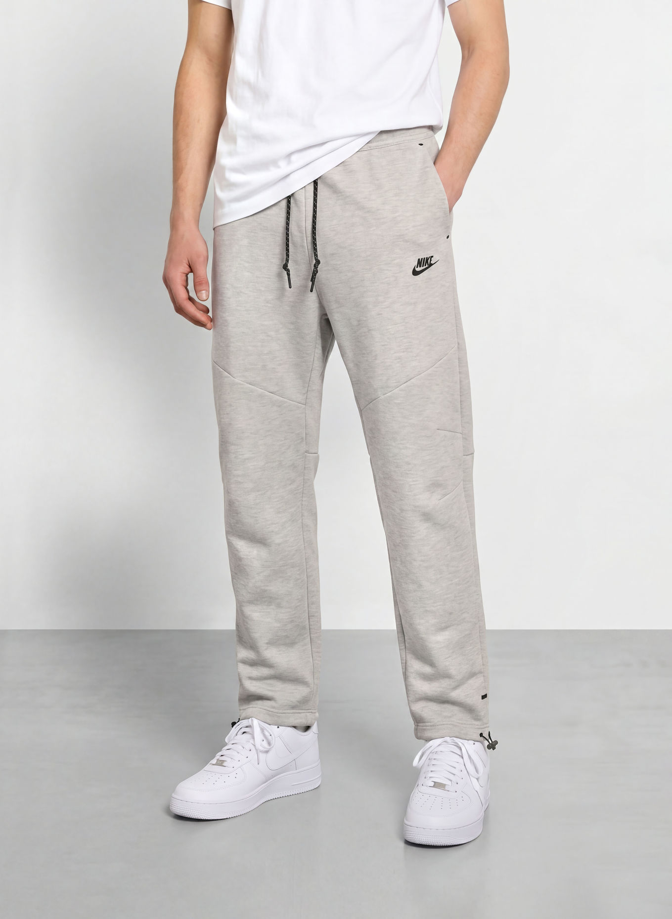 Nike Spodnie dresowe TECH: JASNOCZARY / CZARNY