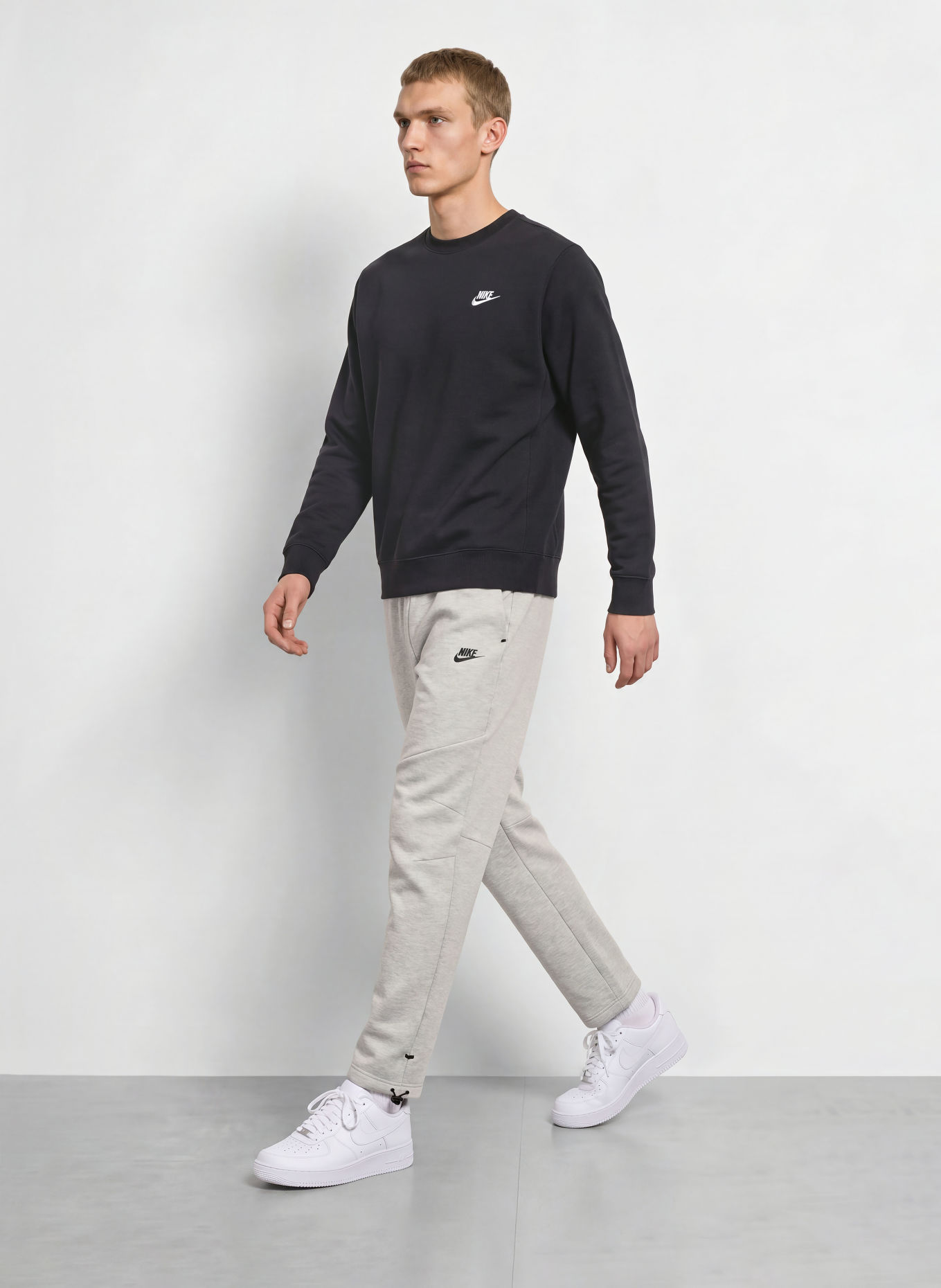 Nike Spodnie dresowe TECH: JASNOCZARY / CZARNY