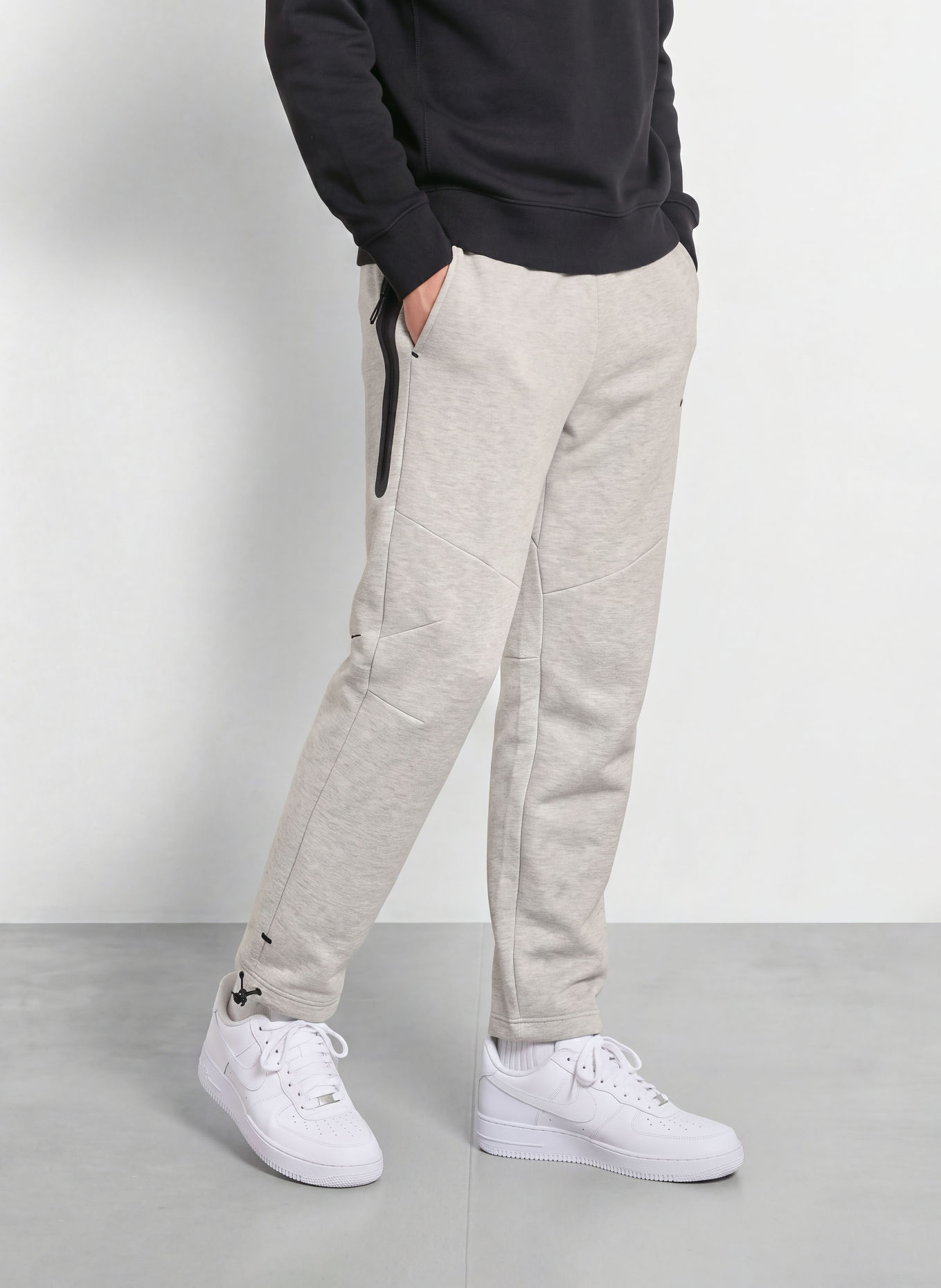 Nike Spodnie dresowe TECH: JASNOCZARY / CZARNY