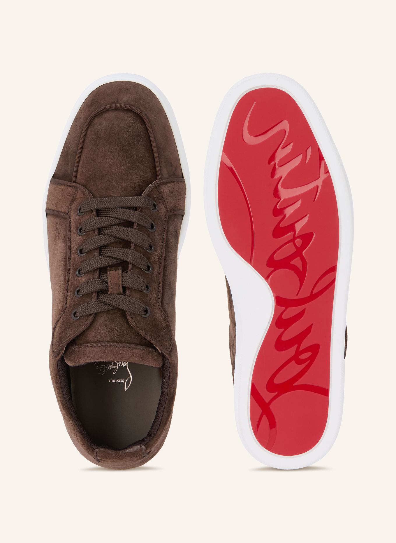 Christian Louboutin RANTULOW sneakers: DARK BROWN