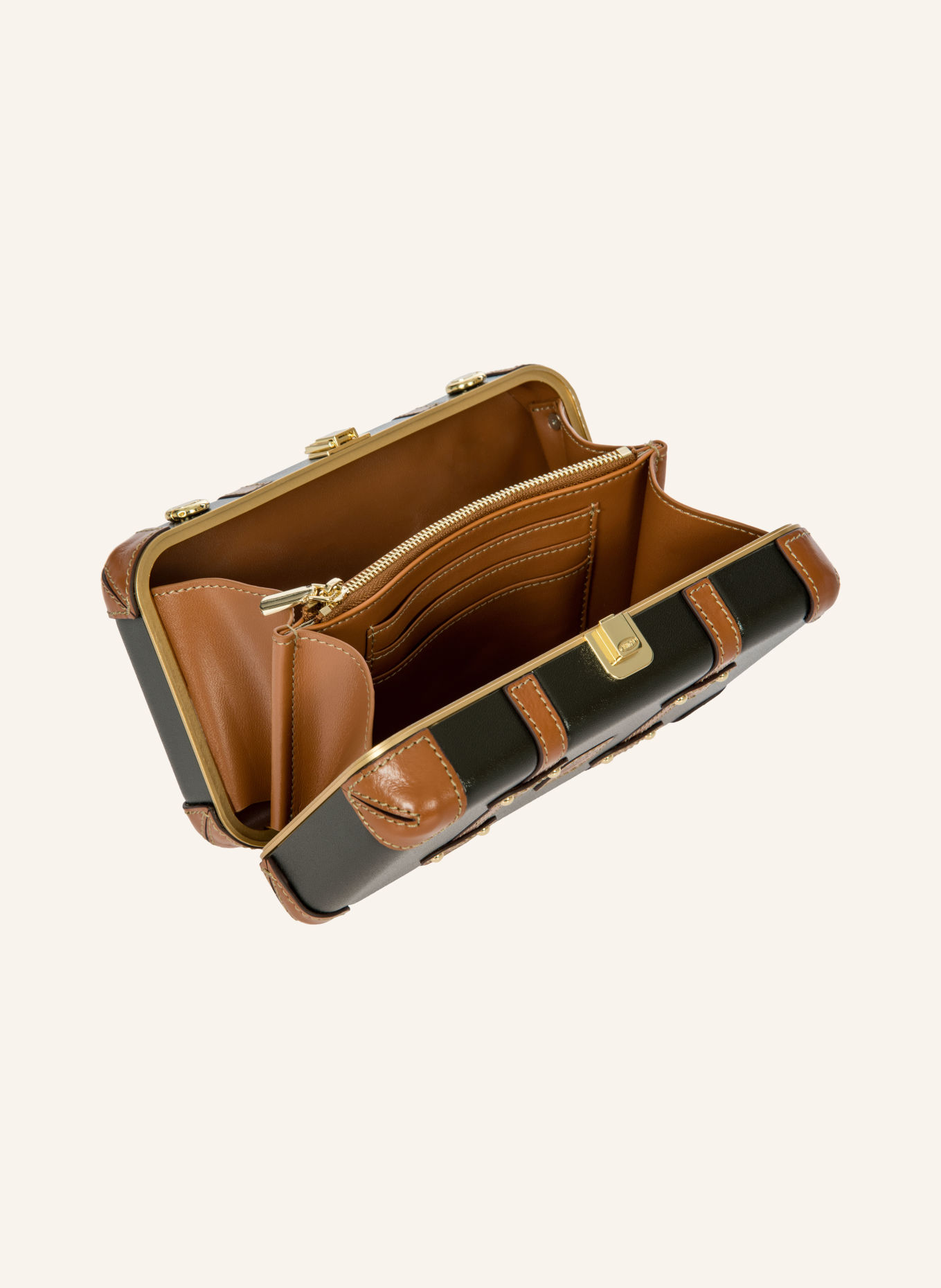 BRIC'S BELLAGIO LEGACY Shoulder Bag: KHAKI / GOLD / BROWN