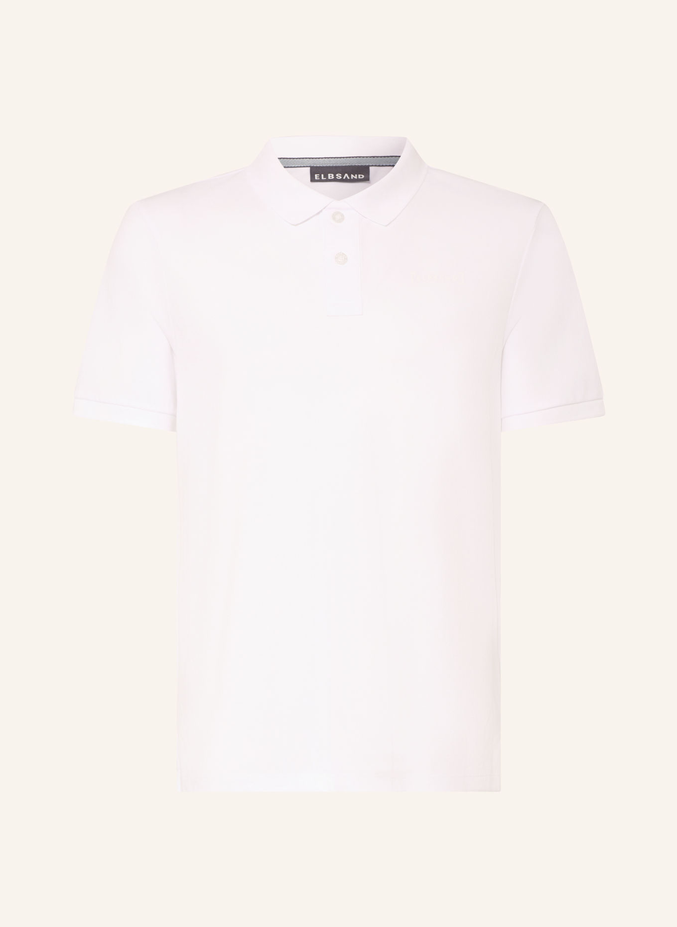 ELBSAND Piqué-poloshirt LIAS Regular Fit: WIT
