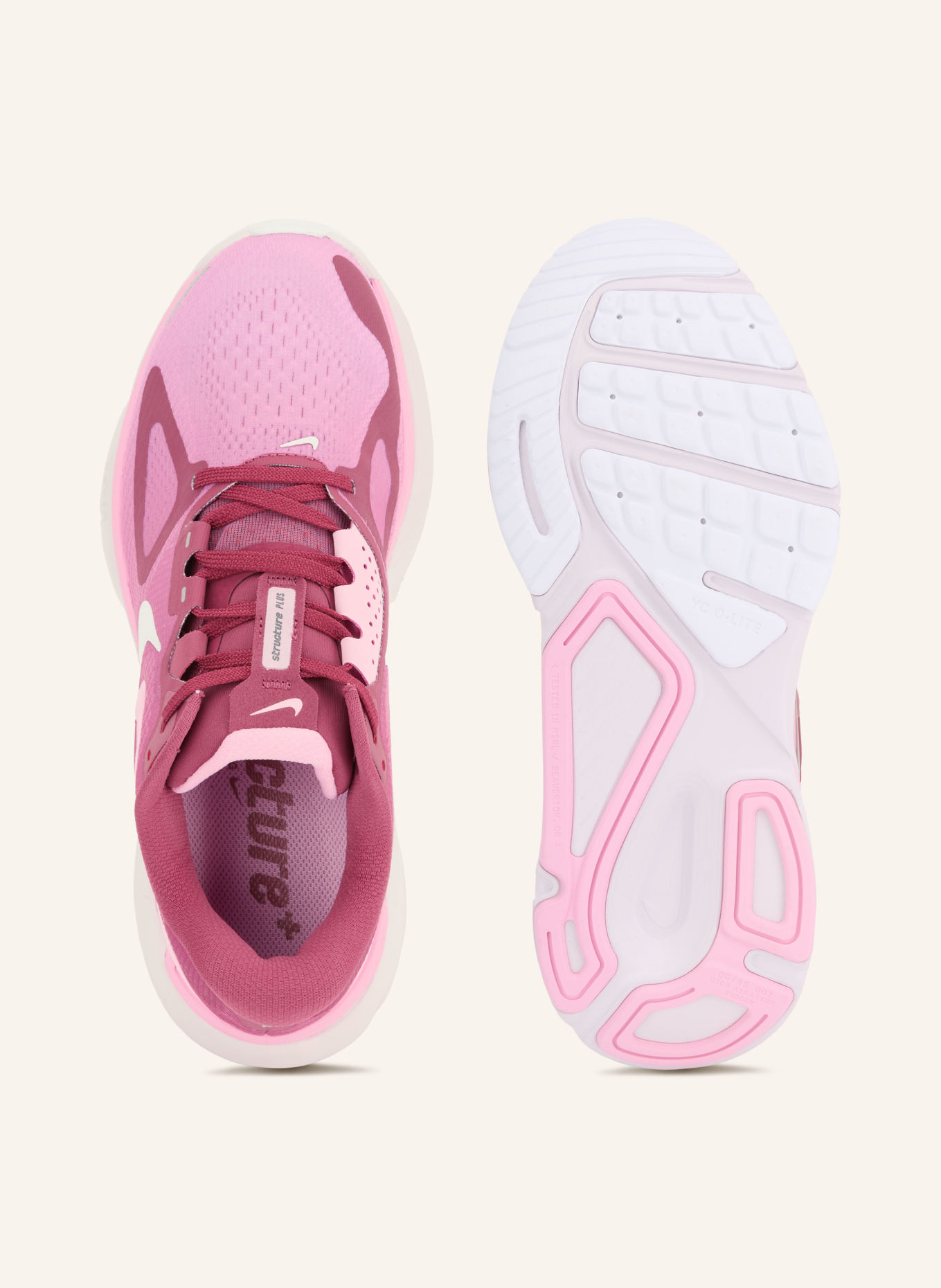 Nike Hardloopschoenen STRUCTURE PLUS: ROZE / VIEUX ROSE