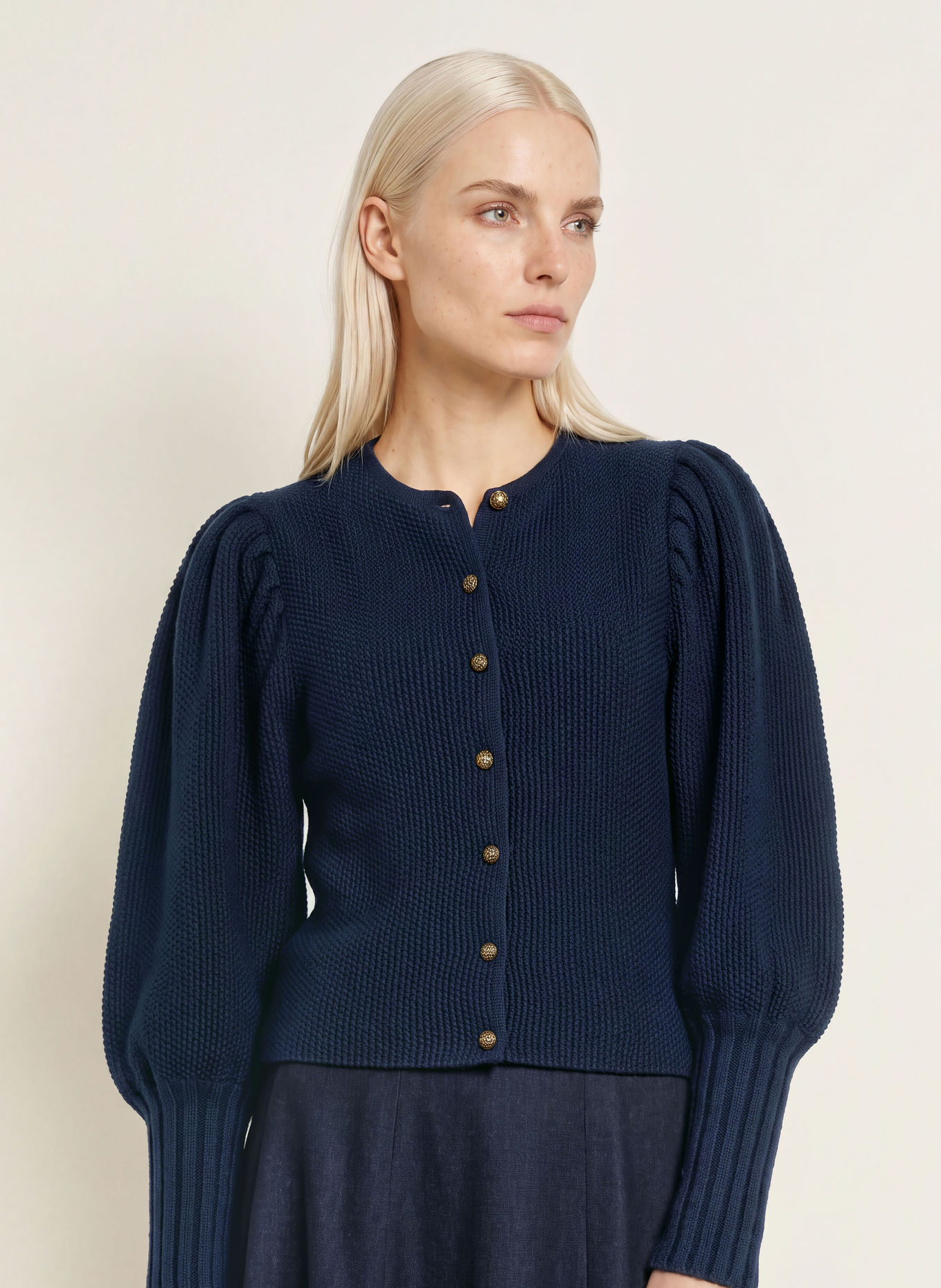 Gottseidank Strickjacke GISELA: DUNKELBLAU