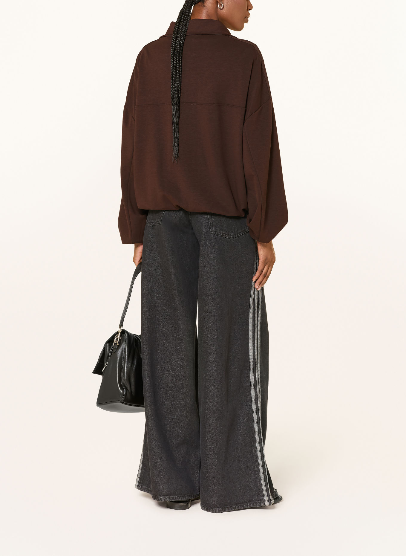 adidas Originals Sweat zippé FULL ZIP: MARRON FONCÉ