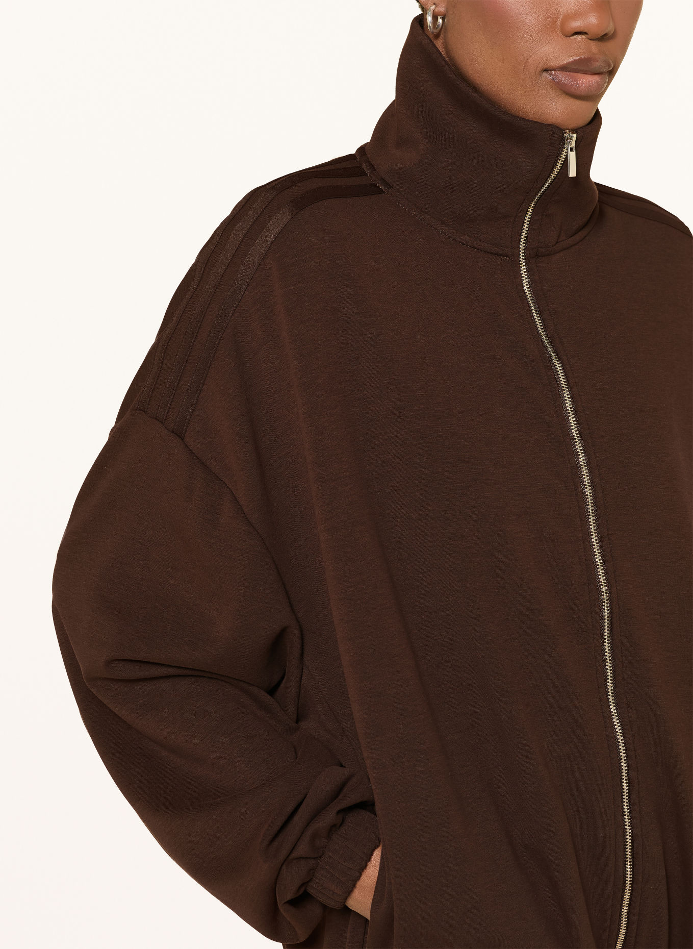 adidas Originals Sweat zippé FULL ZIP: MARRON FONCÉ