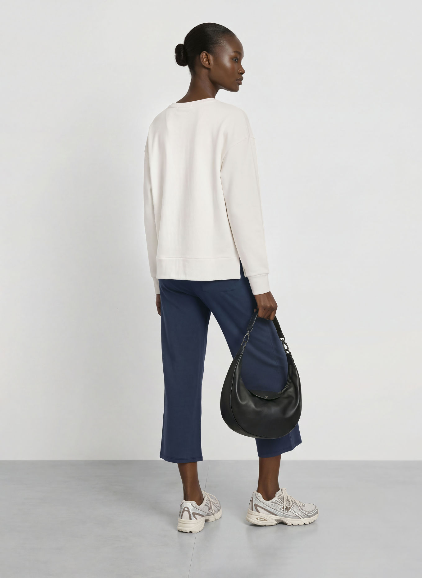 ELBSAND TILLA Sweatshirt: WHITE