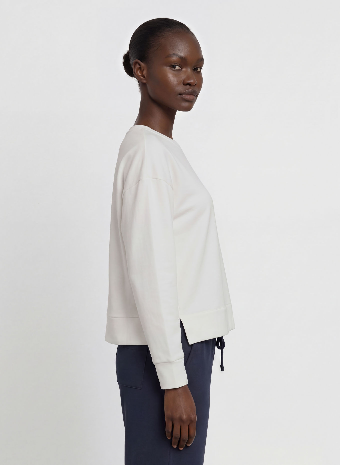 ELBSAND TILLA Sweatshirt: WHITE