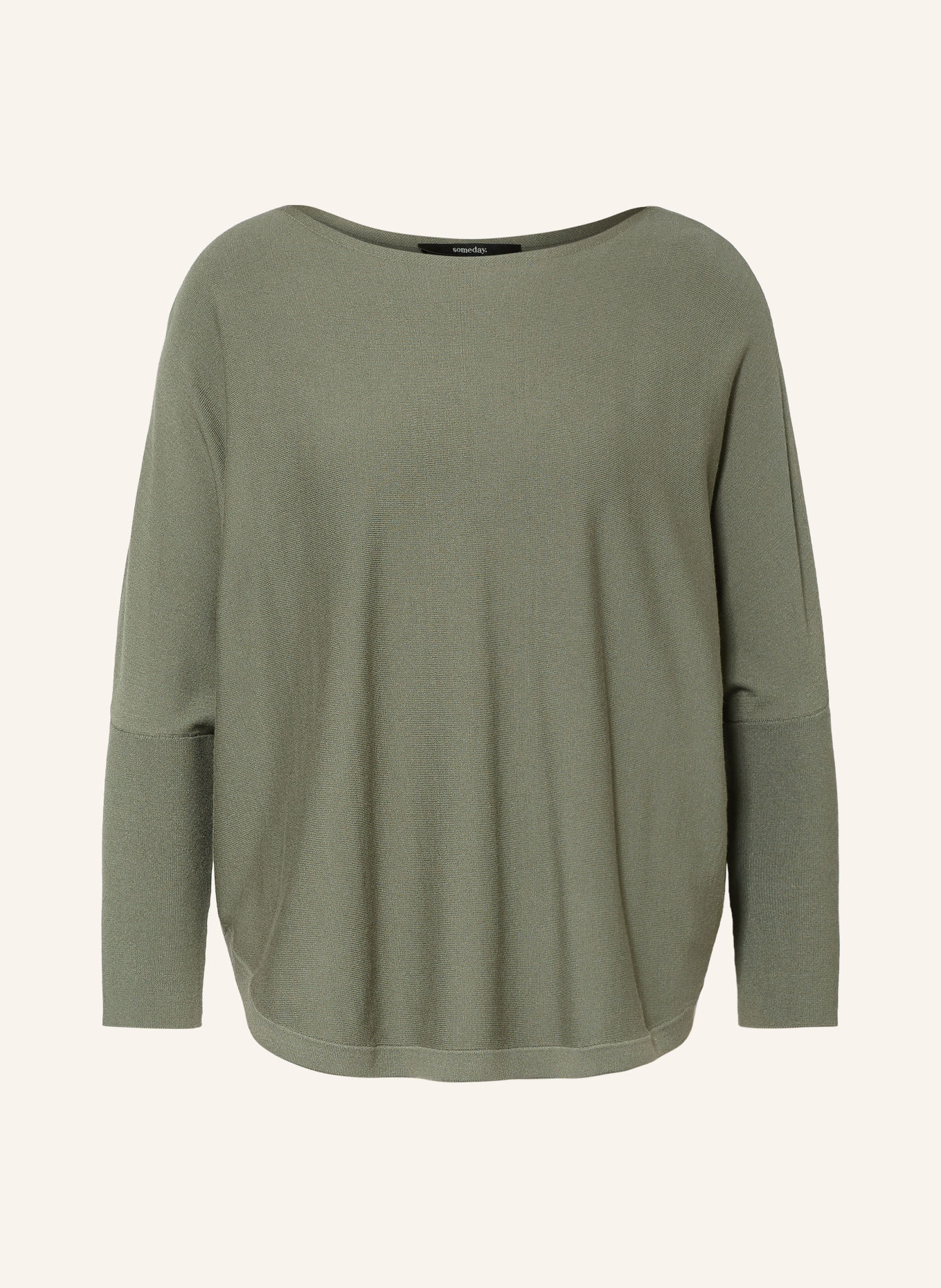 someday TIRAJA sweater with 3/4 sleeves: OLIVE