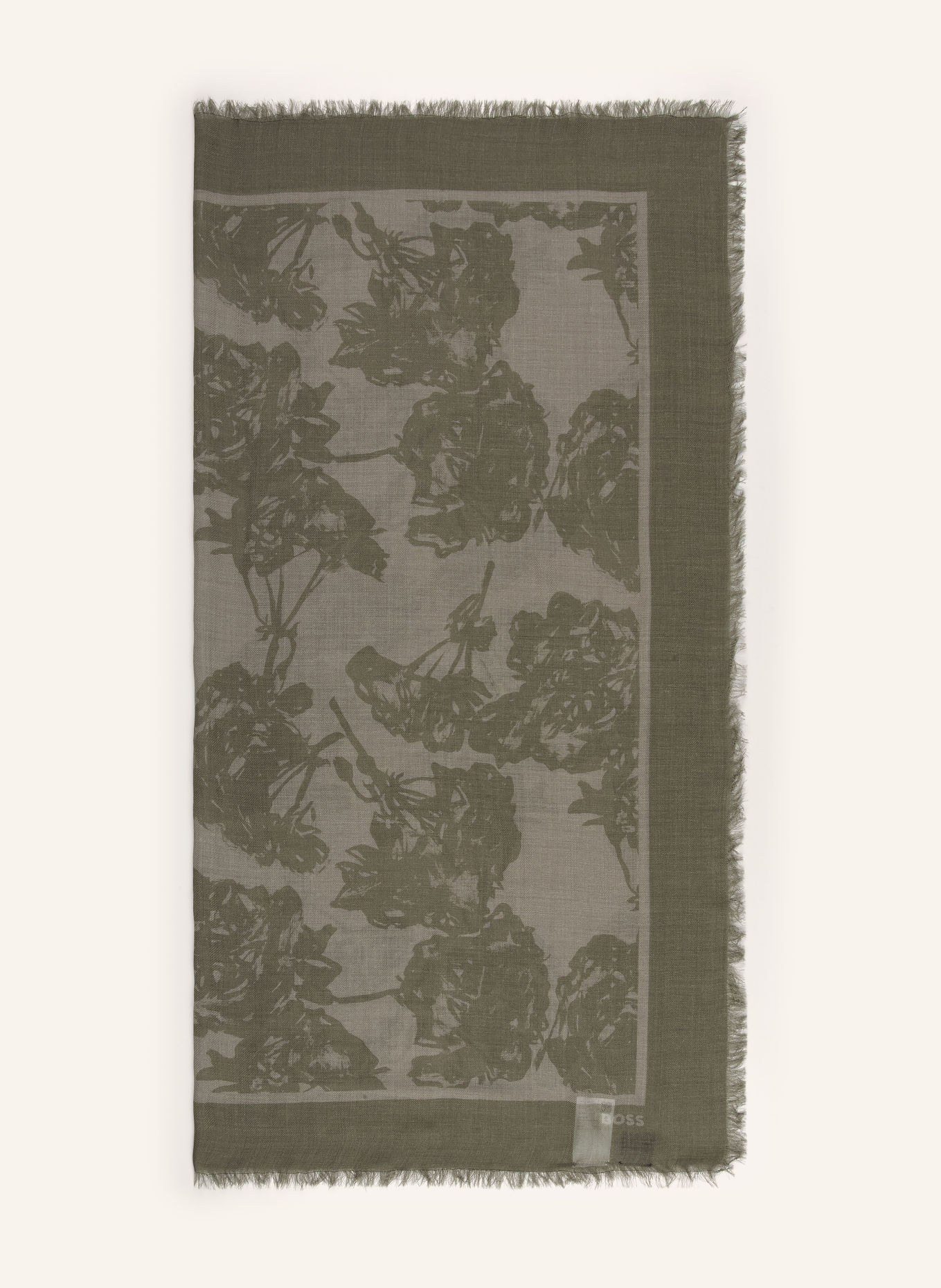 BOSS RENEVA Scarf: DARK GREEN / GREEN