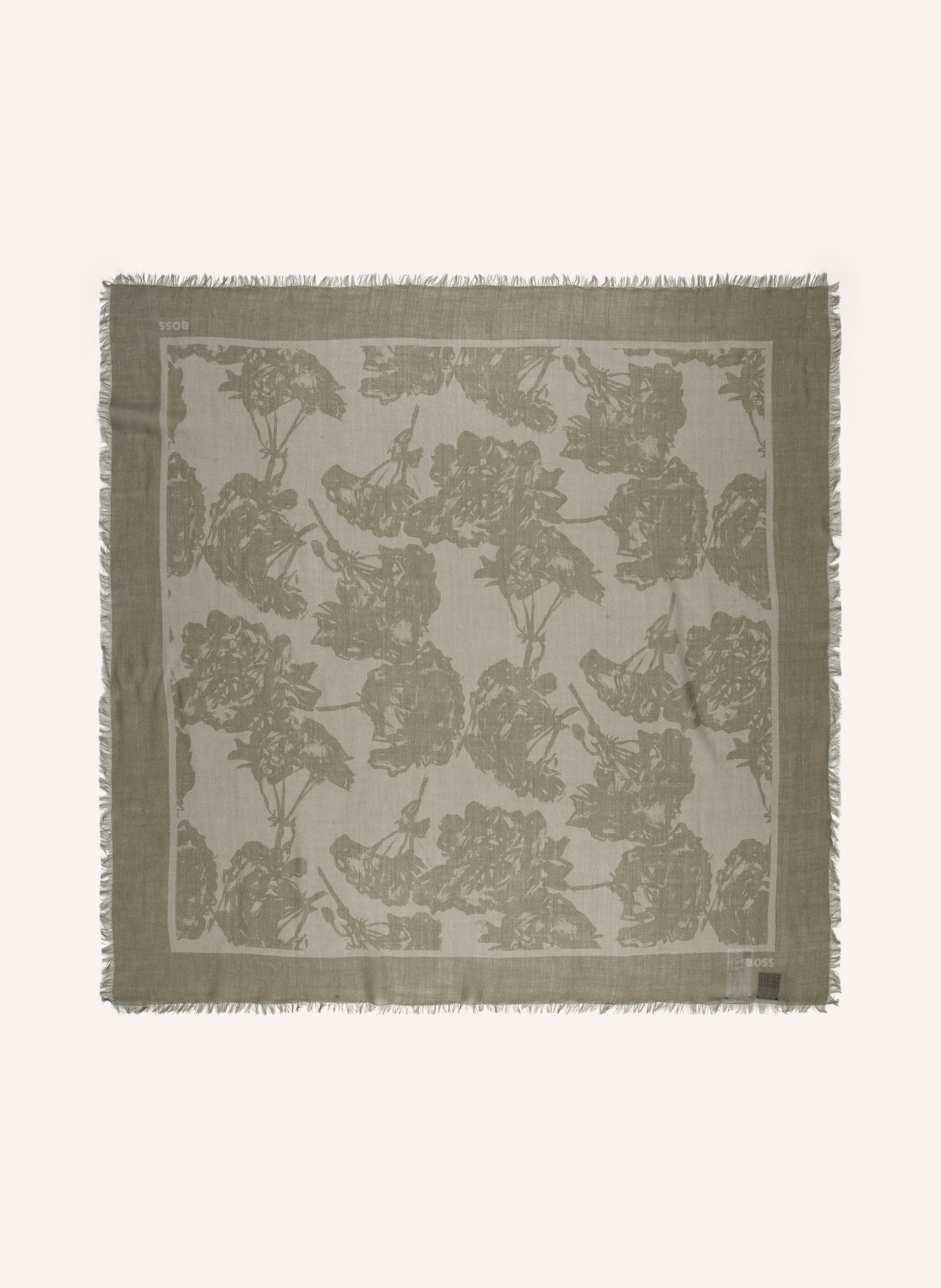 BOSS RENEVA Scarf: DARK GREEN / GREEN