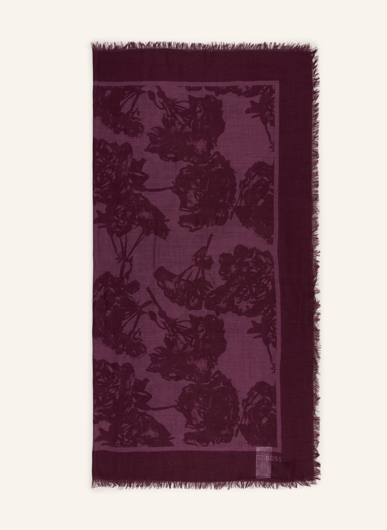 BOSS RENEVA Scarf: DARK RED