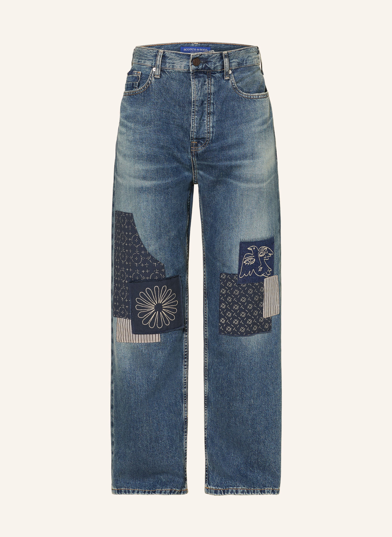 SCOTCH & SODA Jean THE PITCH coupe ample: 410 NAVY