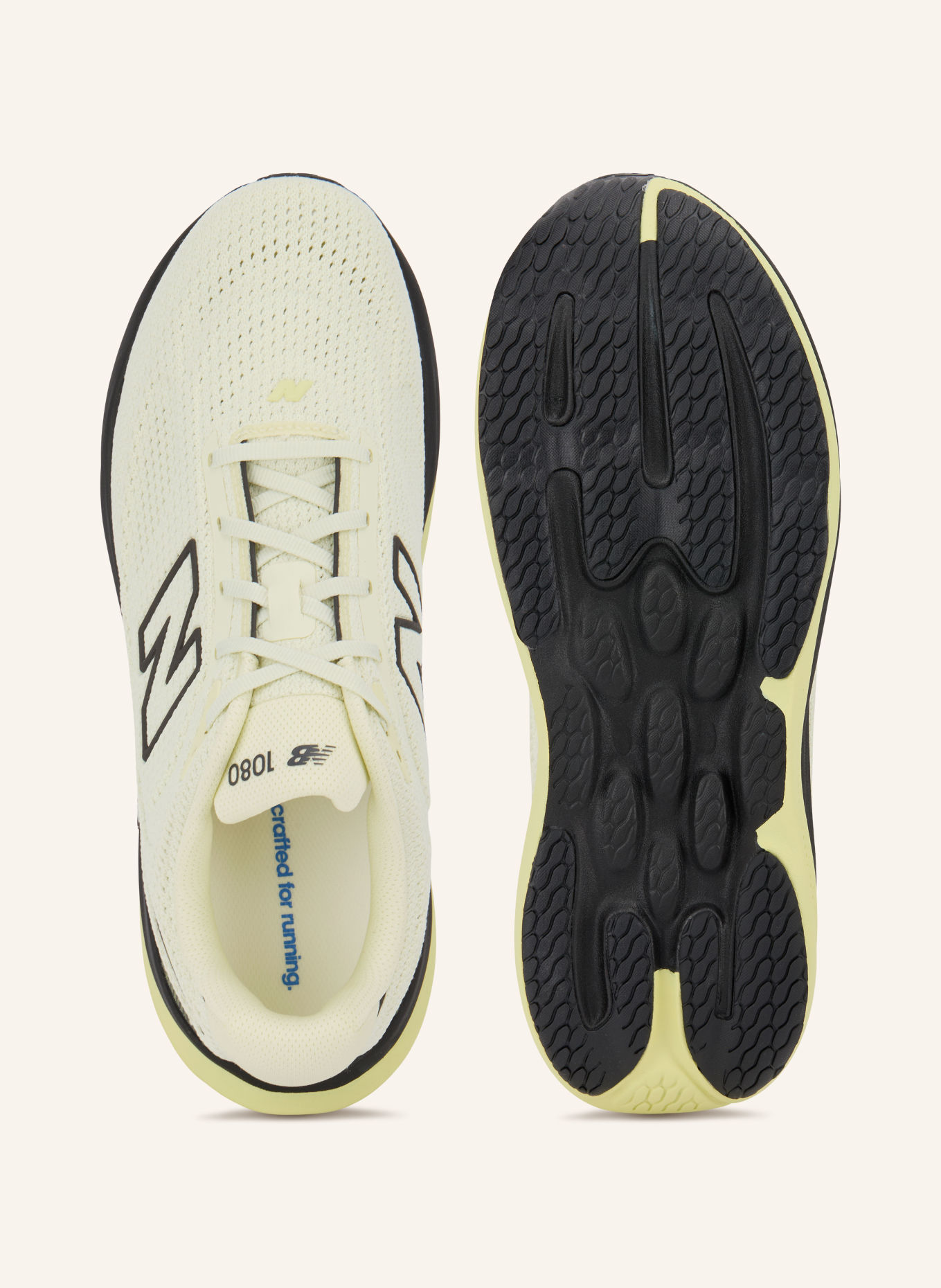 new balance Running shoes 1080X15: LIGHT YELLOW / NEON YELLOW / BLACK