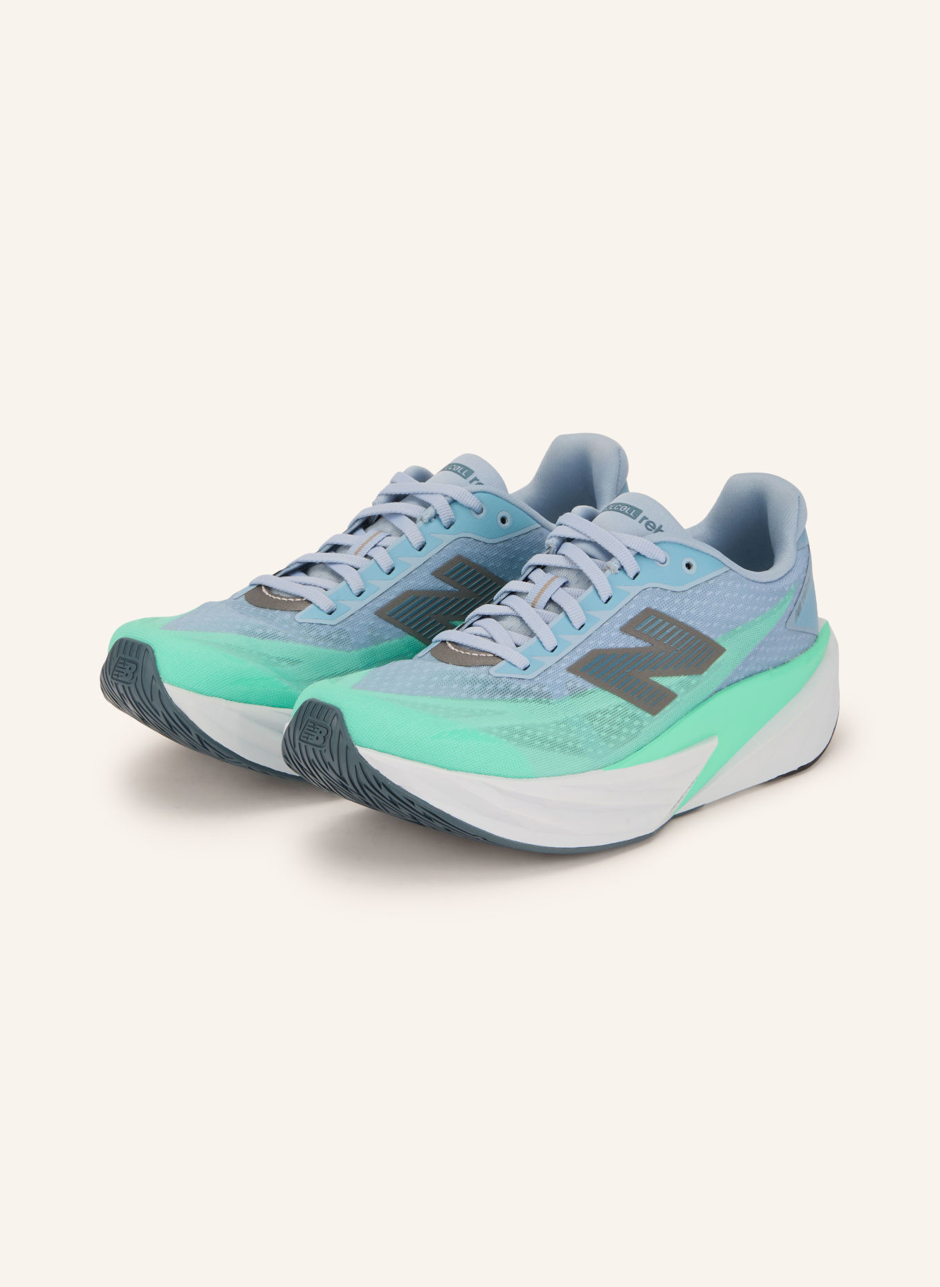 new balance FUELCELL REBEL V5 Running Shoes: NEON GREEN / GRAY / LIGHT BLUE