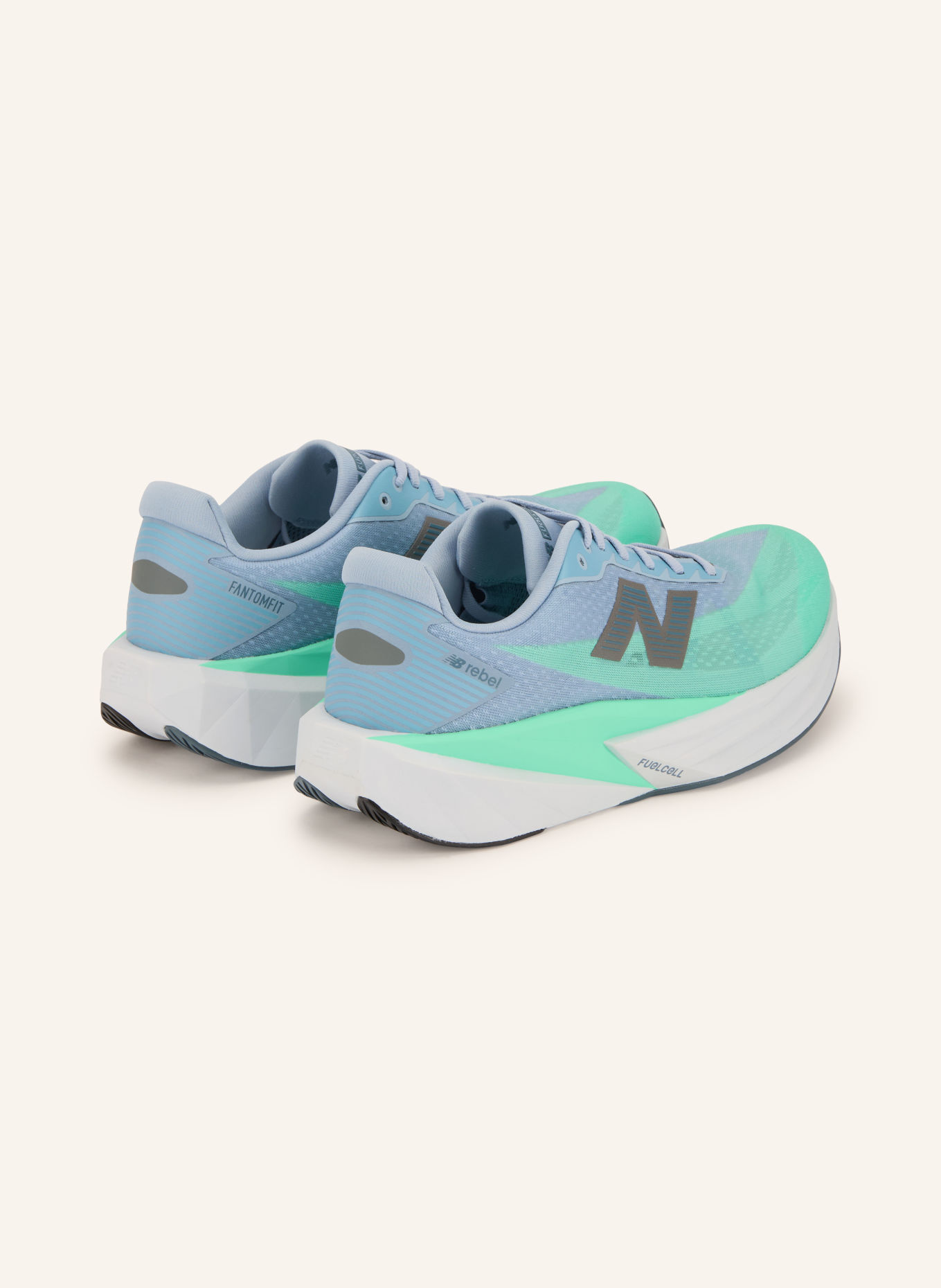 new balance FUELCELL REBEL V5 Running Shoes: NEON GREEN / GRAY / LIGHT BLUE