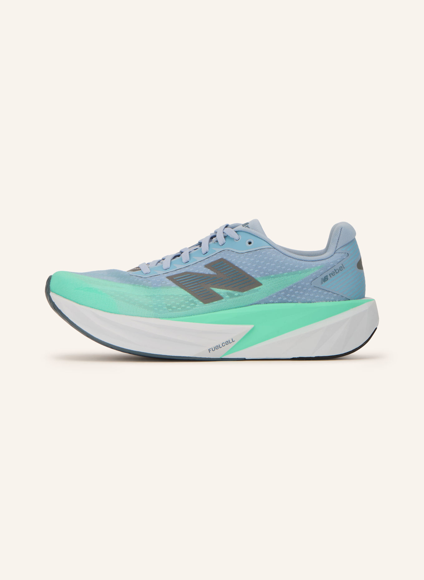 new balance FUELCELL REBEL V5 Running Shoes: NEON GREEN / GRAY / LIGHT BLUE