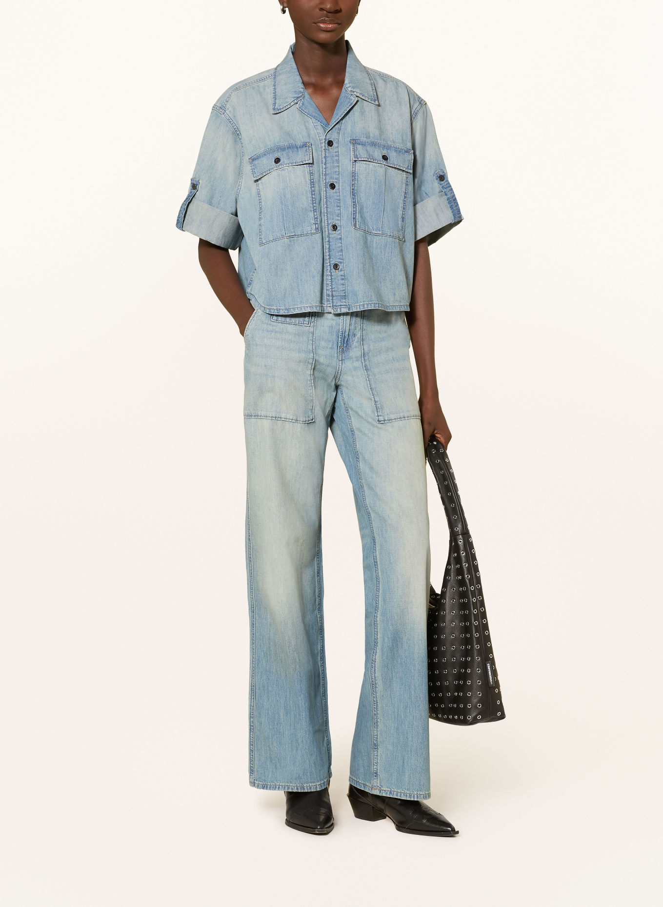 G-Star denim shirt: LIGHT BLUE